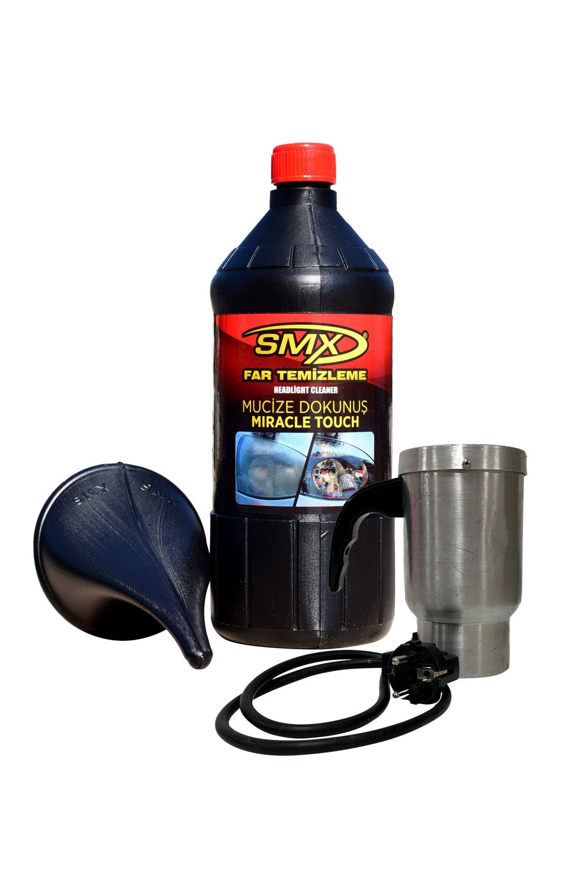 SMX Buharlı Araba Far Temizleme 3 Lü Set