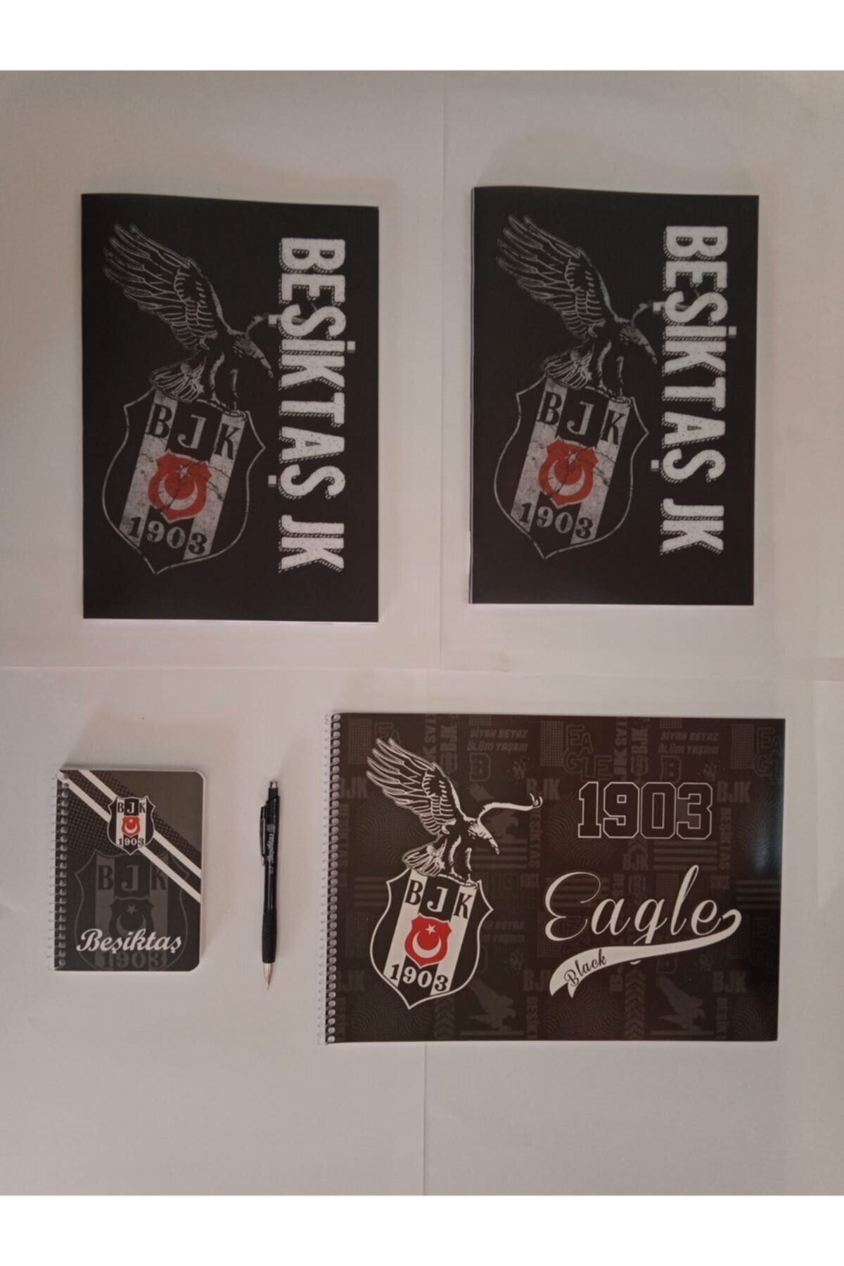Beşiktaş Lisanslı Orjinal Ürünler Taraftar Defter Seti