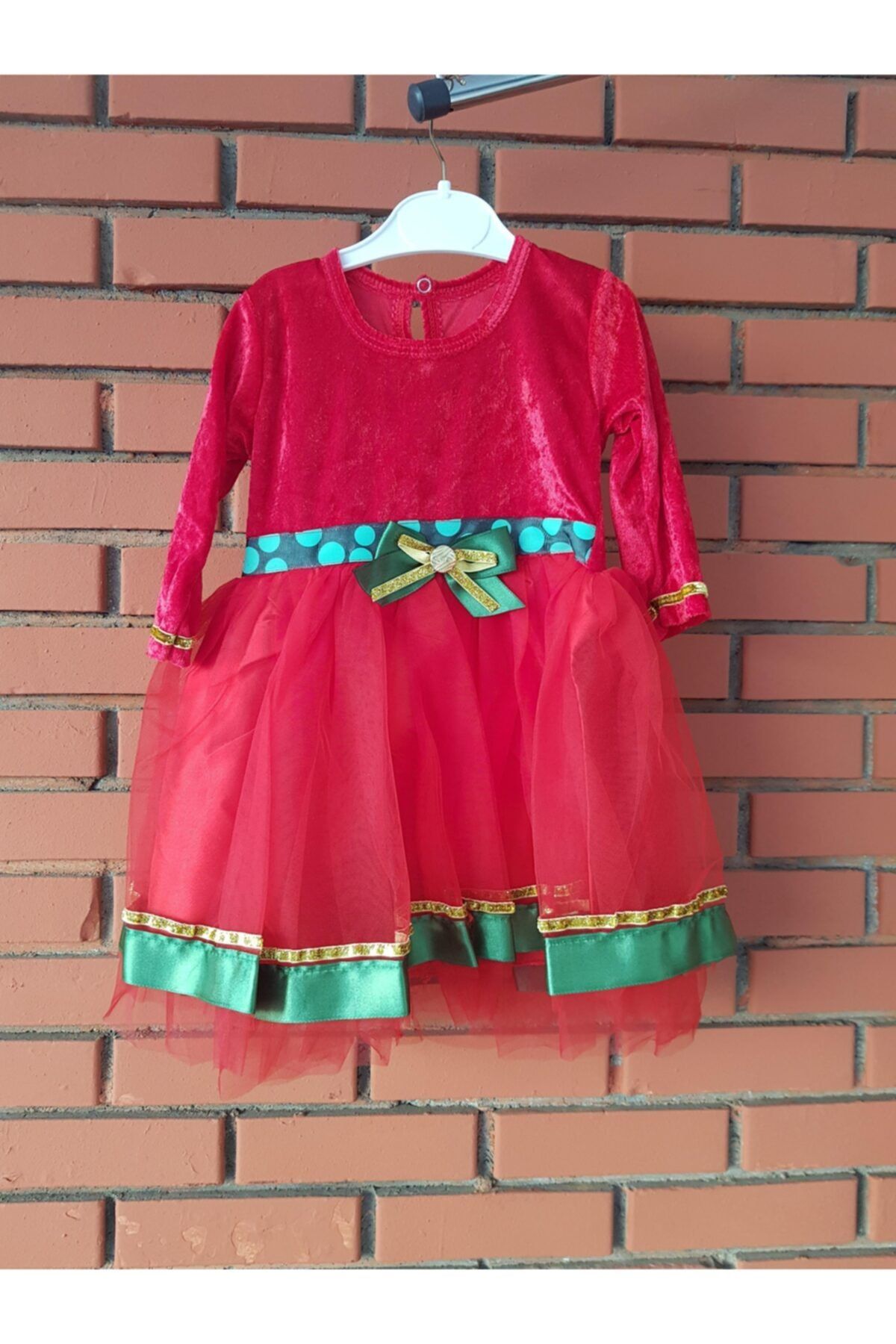 hediyepostası Kız Çocuk Yılbaşı Elbisesi 12 Aylık