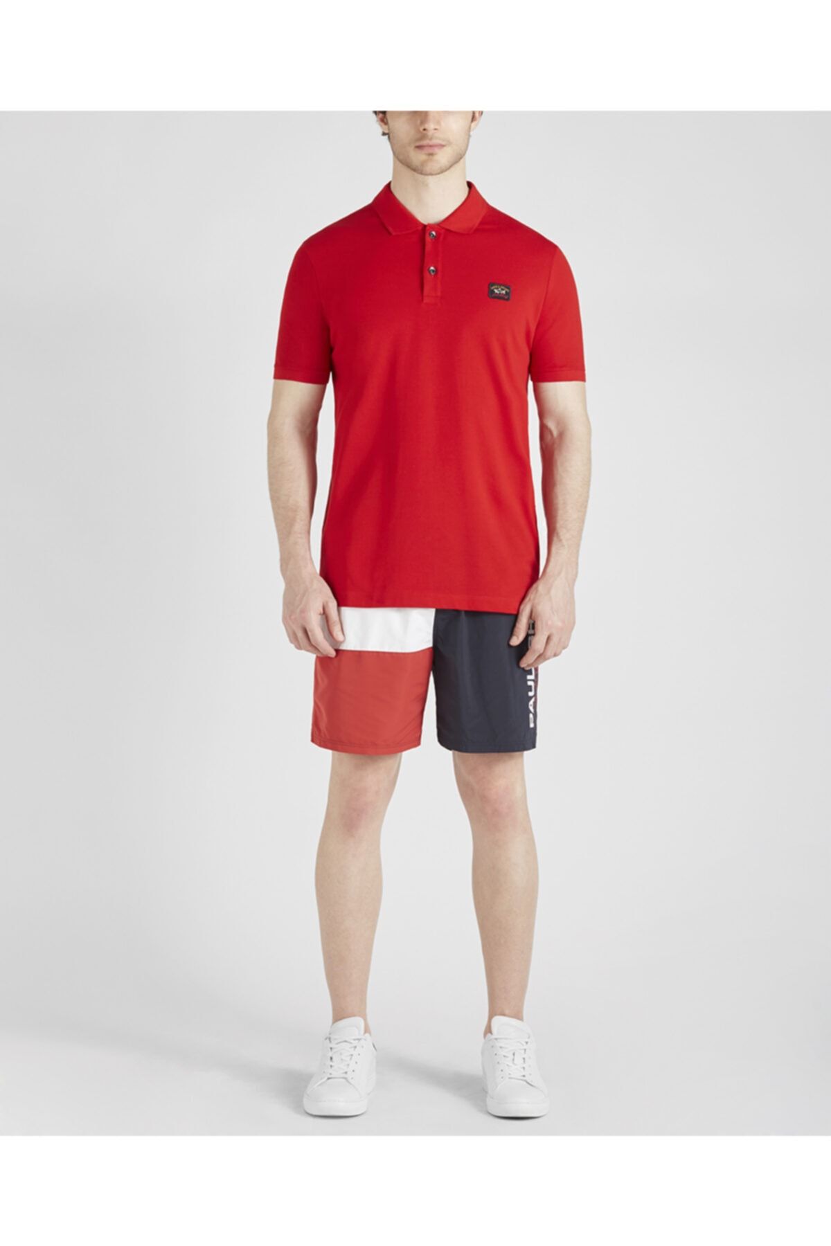Paul&Shark Men's Woven Swımm. Trunks - C.w. Synthetıc