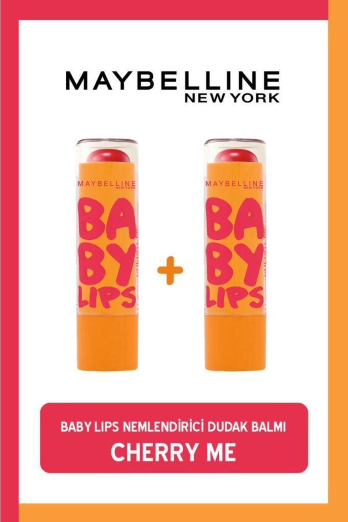 Maybelline New York Baby Lips Nemlendirici Dudak Balmı Cherry Me 2'li Set