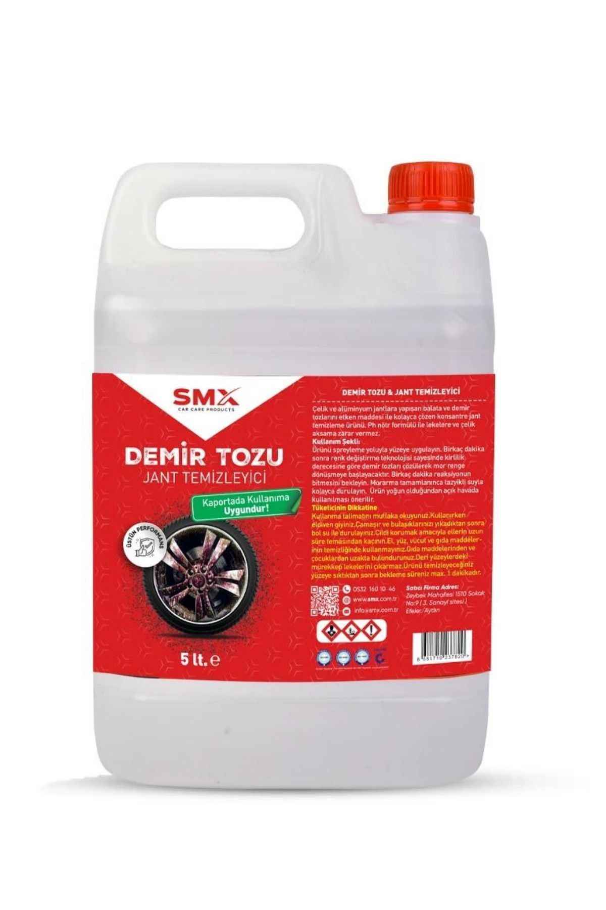 SMX Demir Tozu & Jant Temizleyici 5 Lt.