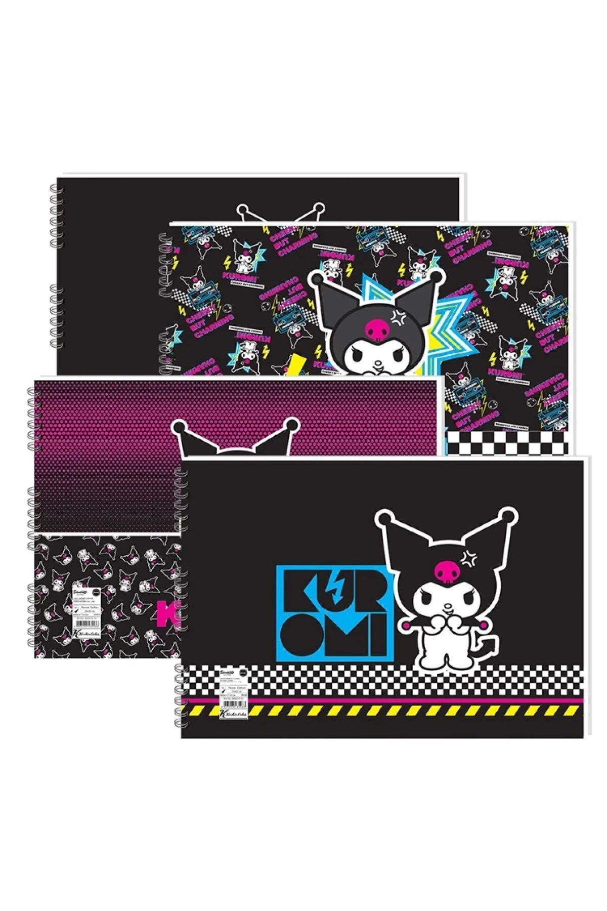 Keskin Color Keskin Color Kuromi Resim Defteri Spiralli 17X25 Cm 15 Yaprak 300115-12 (Karışık Renk 1 Adet)