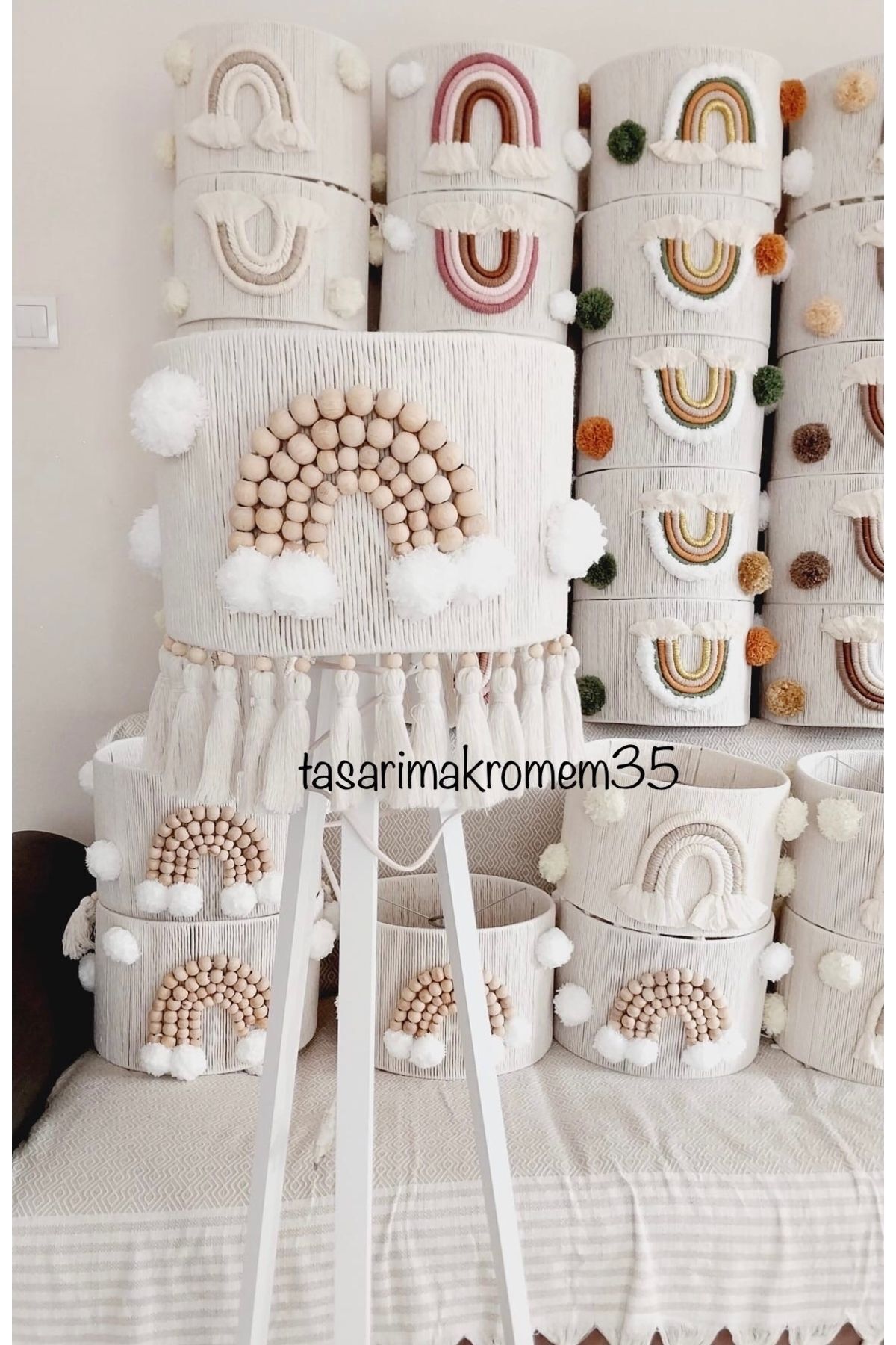 tasarimakromem35 Makrome Lambader Başlığı (AYAK DAHİL DEĞİLDİR)