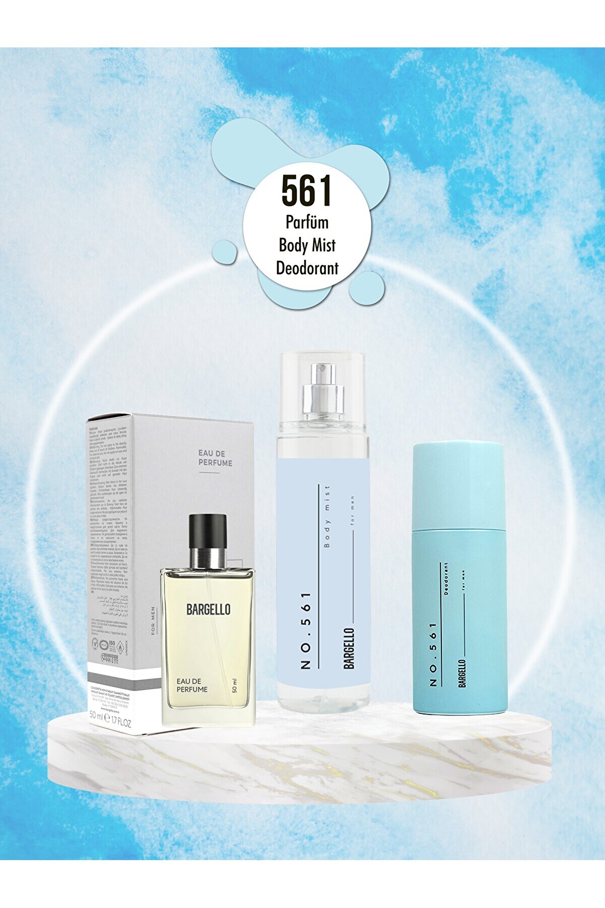 561 Fresh Erkek Parfüm 19 No.561 Body Mıst 19 No.561 Erkek Deodorant