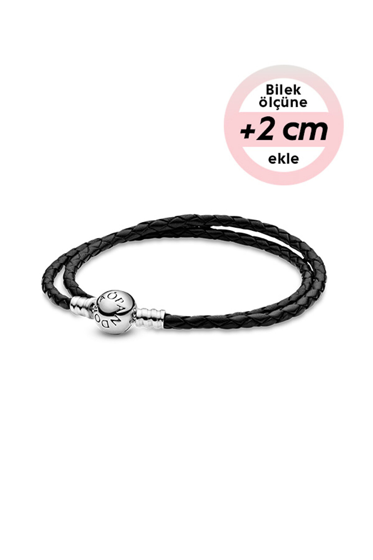 Pandora Moments Double Layer Leather Bracelet
