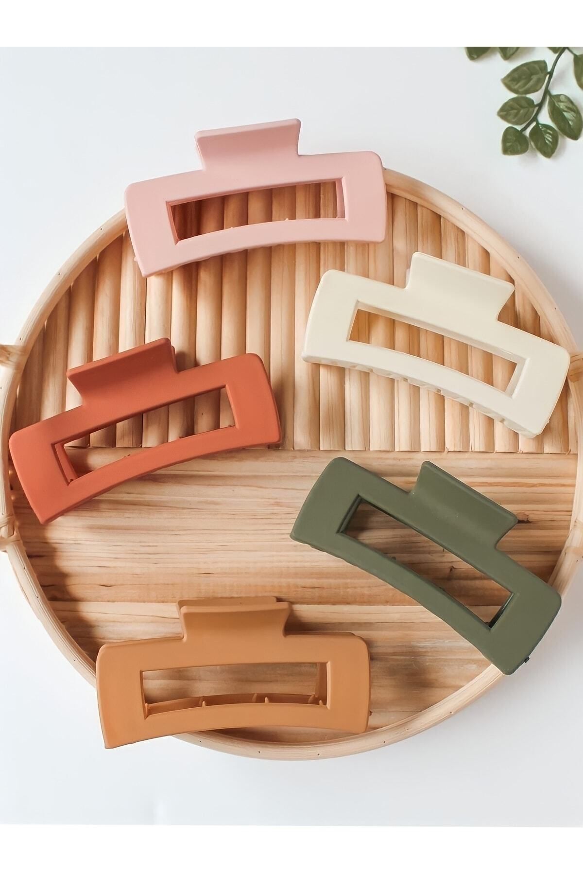 Monalisa Renkli Kadın Mandal Toka 5'li Set - Çok Renkli Saç Aksesuarları