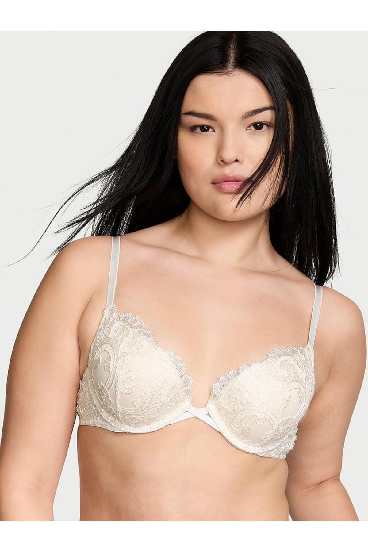 Victoria's Secret Boho Çiçek İşlemeli Push-Up Sütyen