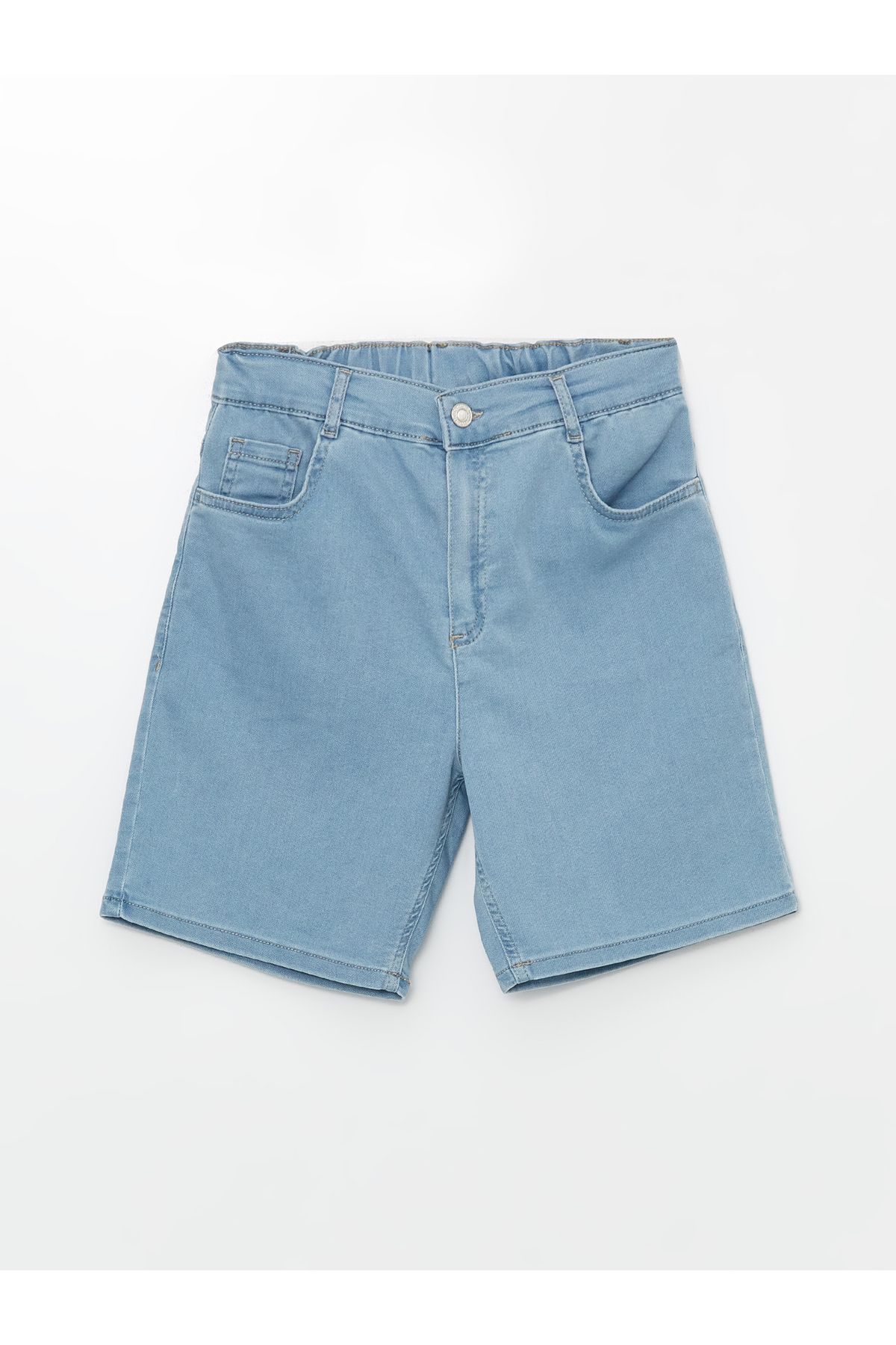 LC Waikiki Rahat Kalıp Beli Lastikli Erkek Çocuk Jean Şort