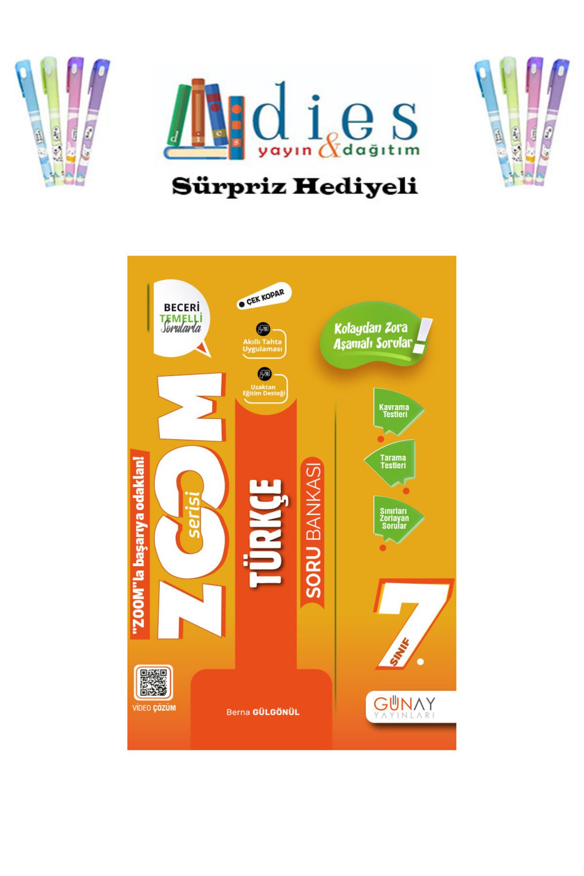Günay Yayınları Günay Yay. Zoom 7. Sınıf Türkçe Soru Bankası