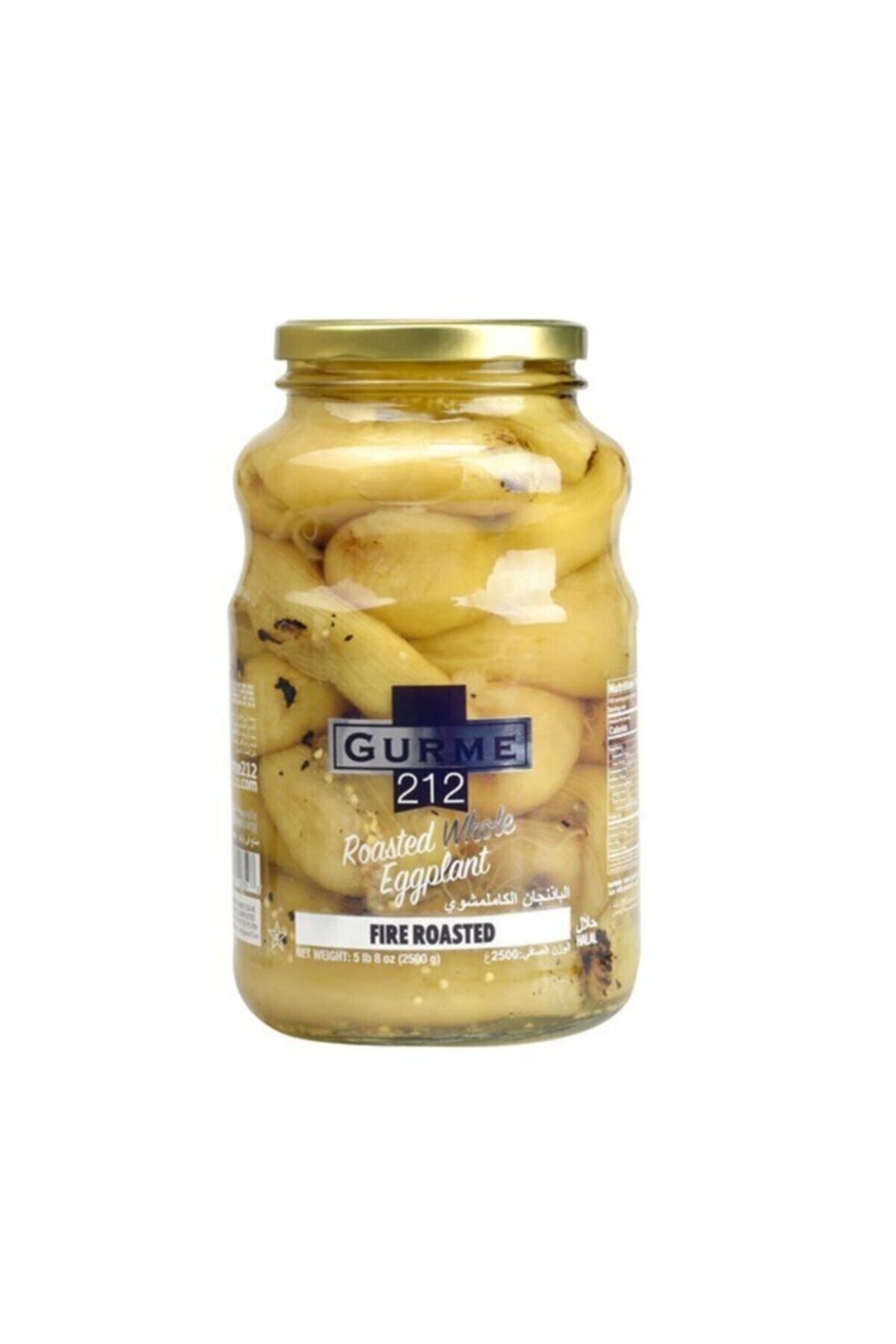 Gurme212 Közlenmiş Patlıcan Bütün 2650 ml