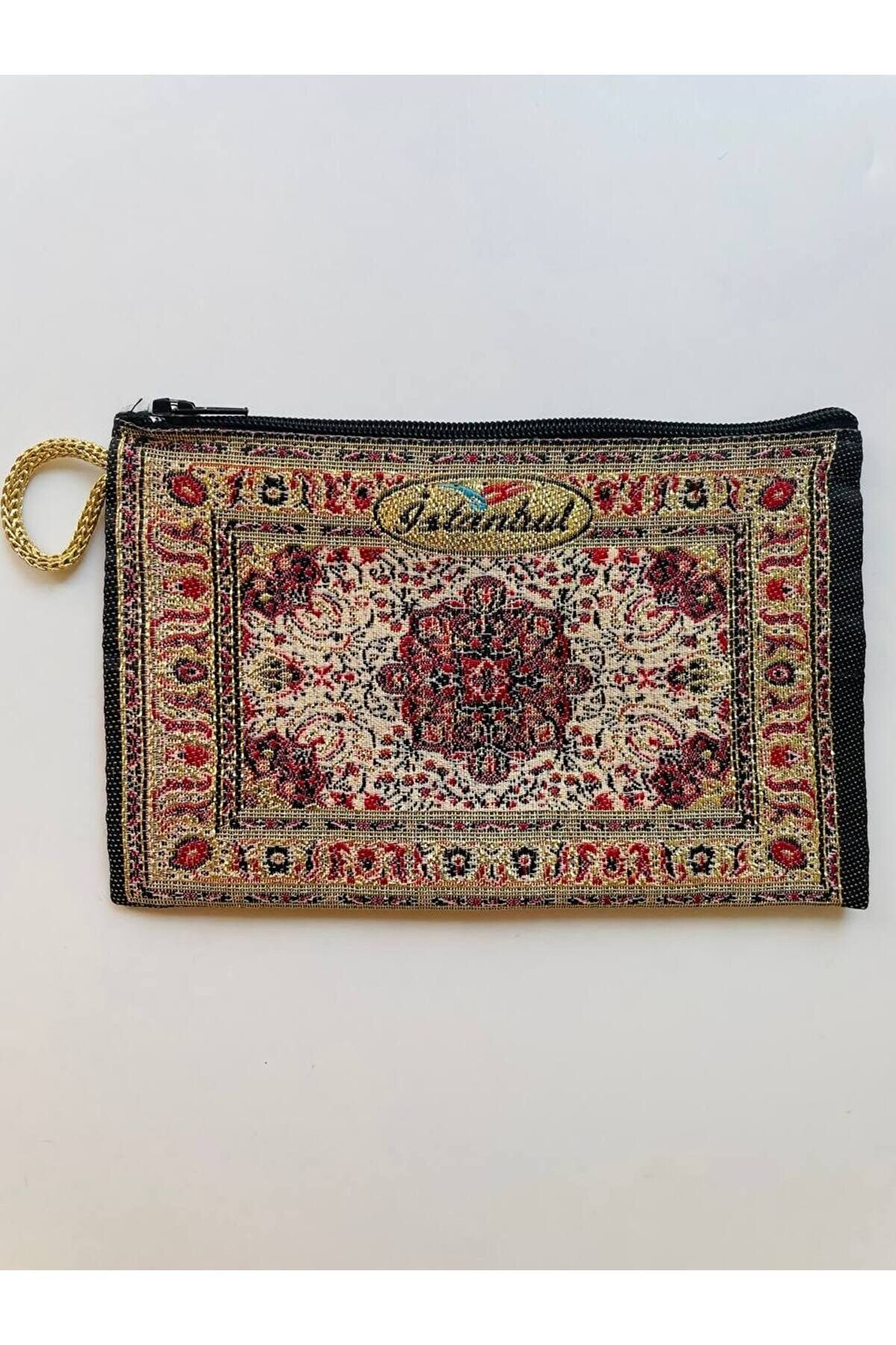 GALATA AJ&Aacute;ND&Eacute;K N?i p&eacute;nzt&aacute;rca hagyom&aacute;nyos mint&aacute;val, Isztambul ikon, arany aranyozott, foganty&uacute;, cipz&aacute;r, 16X10cm