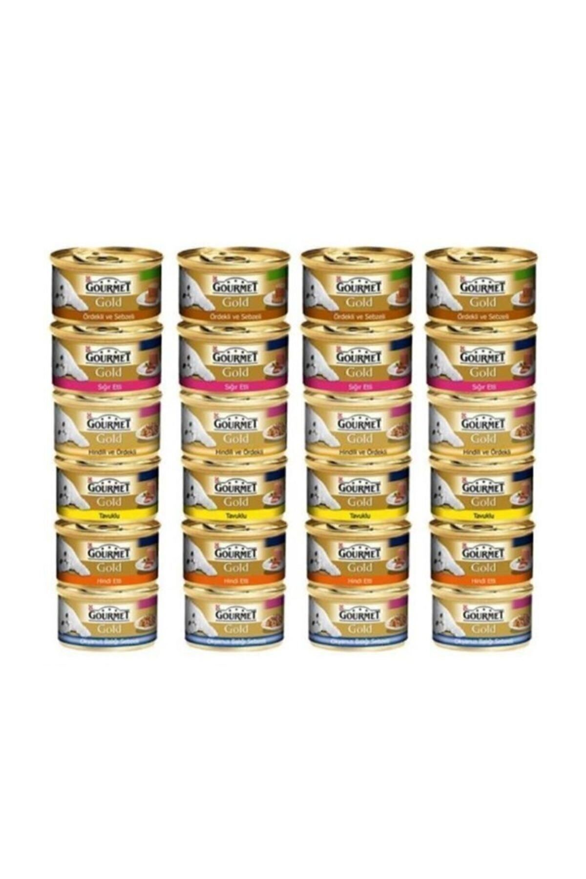 Gourmet Karışık 24 Adet Konserve Kedi Maması