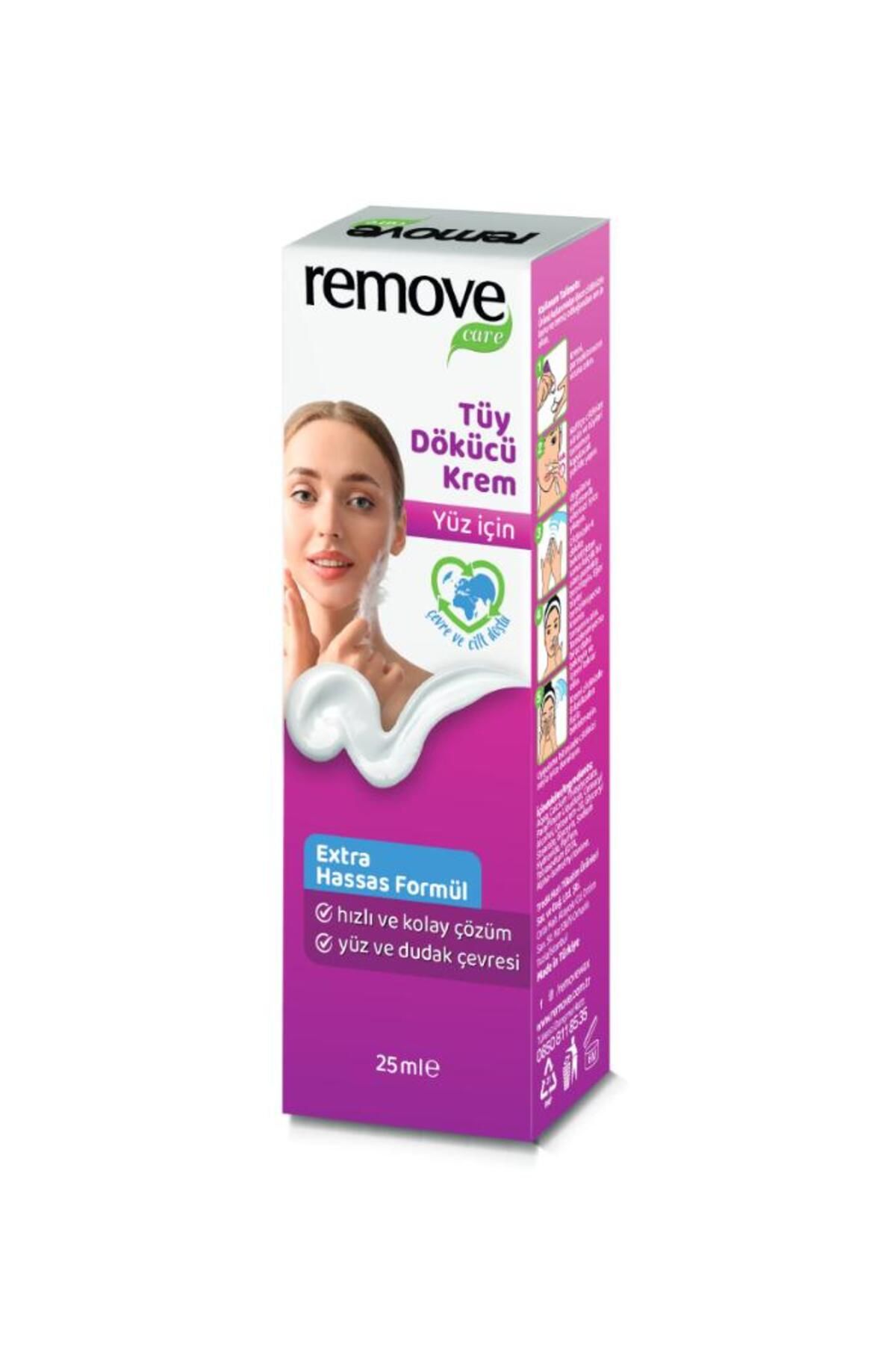 remove Tüy Dökücü Krem Yüz İçin Extra Hassas Formül 25 ml