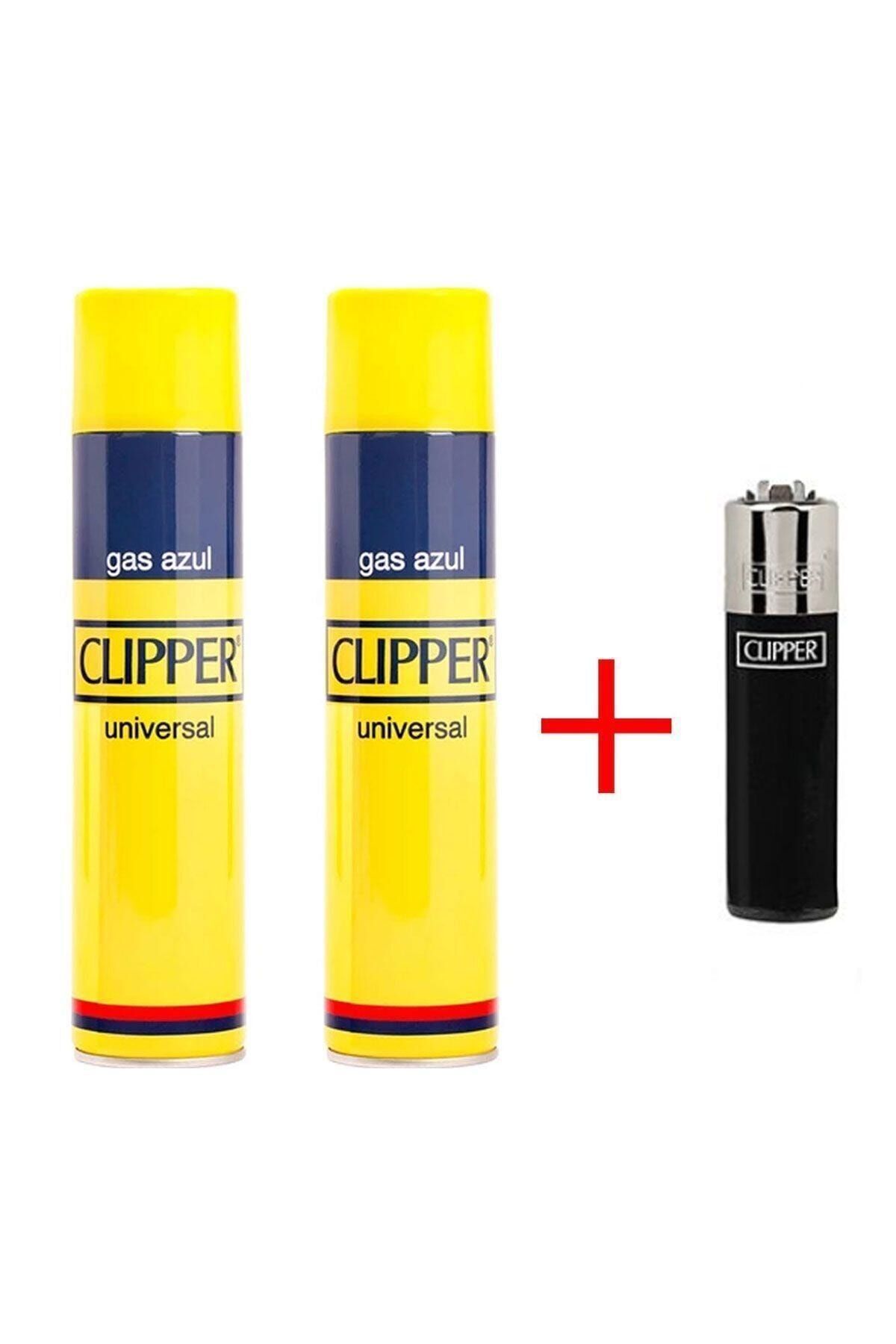 Clipper Crystal Çakmak (siyah) Ve 2 Adet Çakmak Gazı
