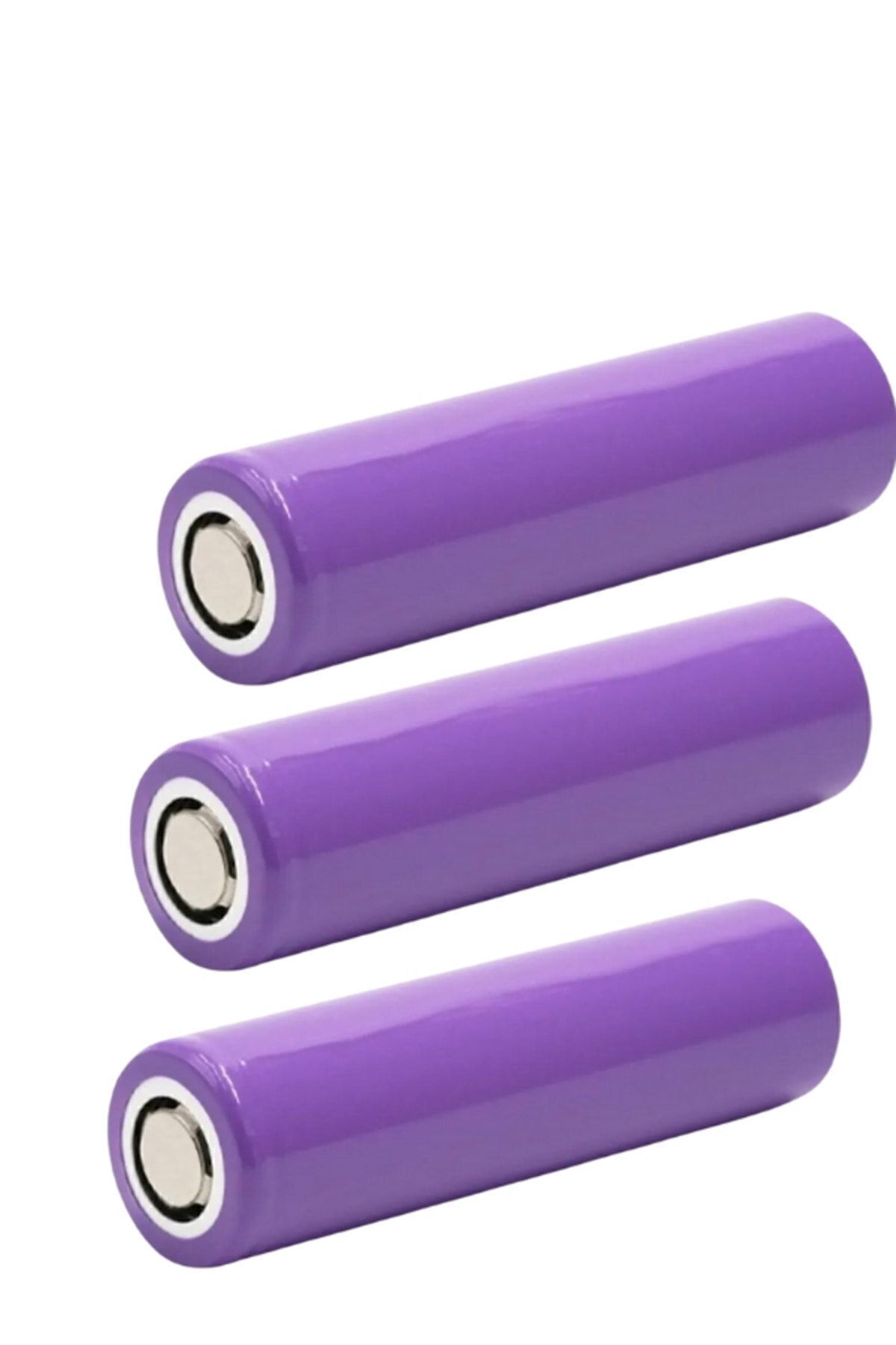 Unichrome 3 Adet 3.7v Şarjlı 18650 Lityum Pil 1200mah 34gr Şarj Edilebilir Li-ion Pil 1200mAh