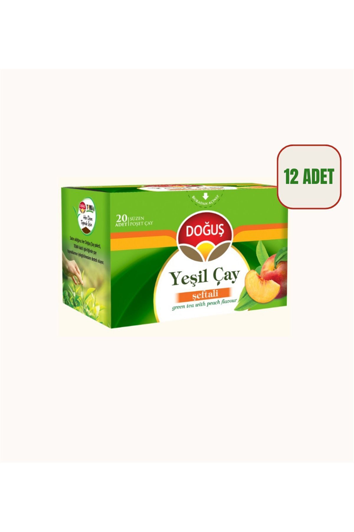 Doğuş Yeşil Çay Şeftali 12 li