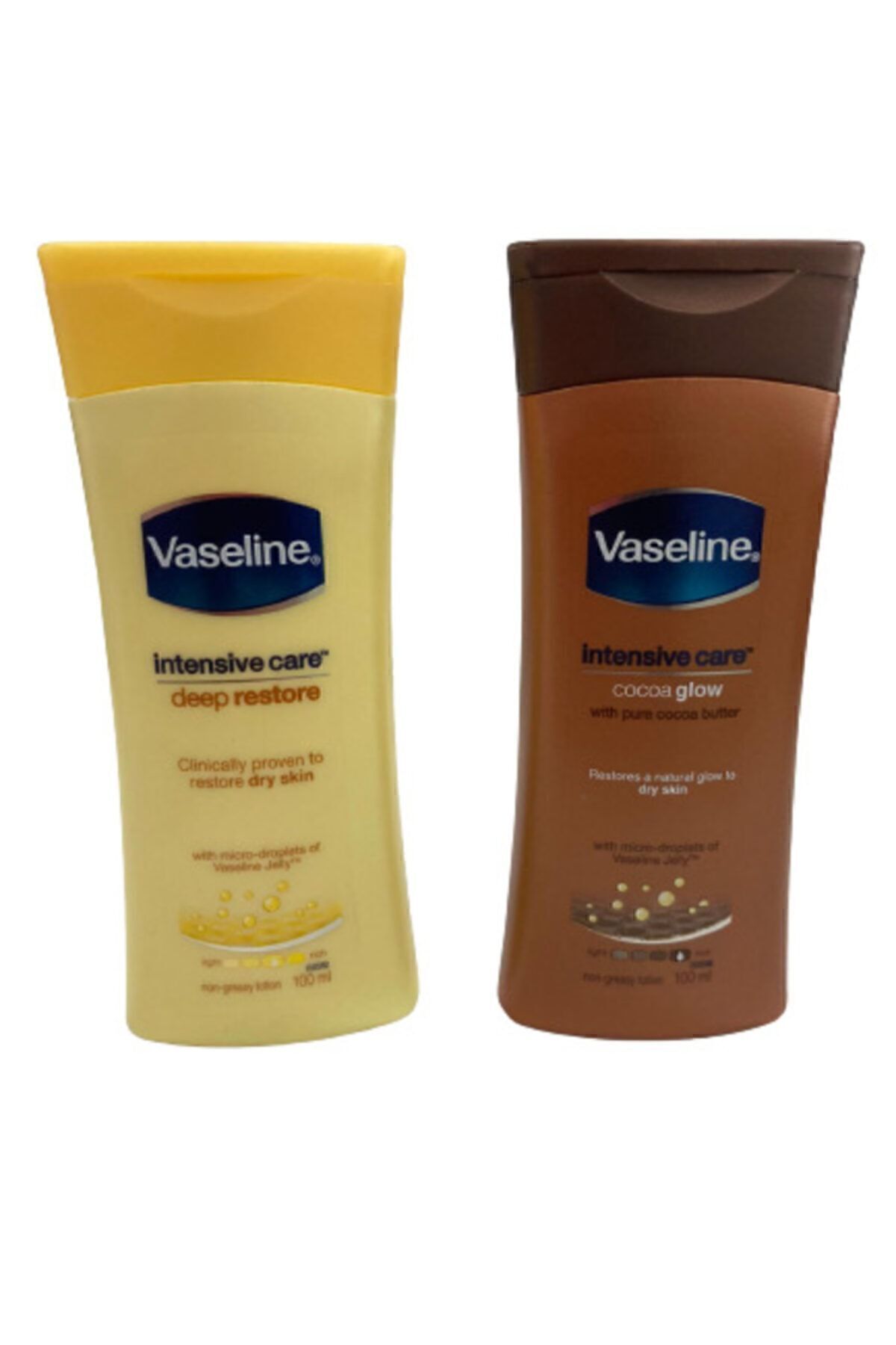 Vaseline Vücut Bakım Losyonları Cocoa Glow 100 Ml +ıntensive Care Deep Restore 100 Ml