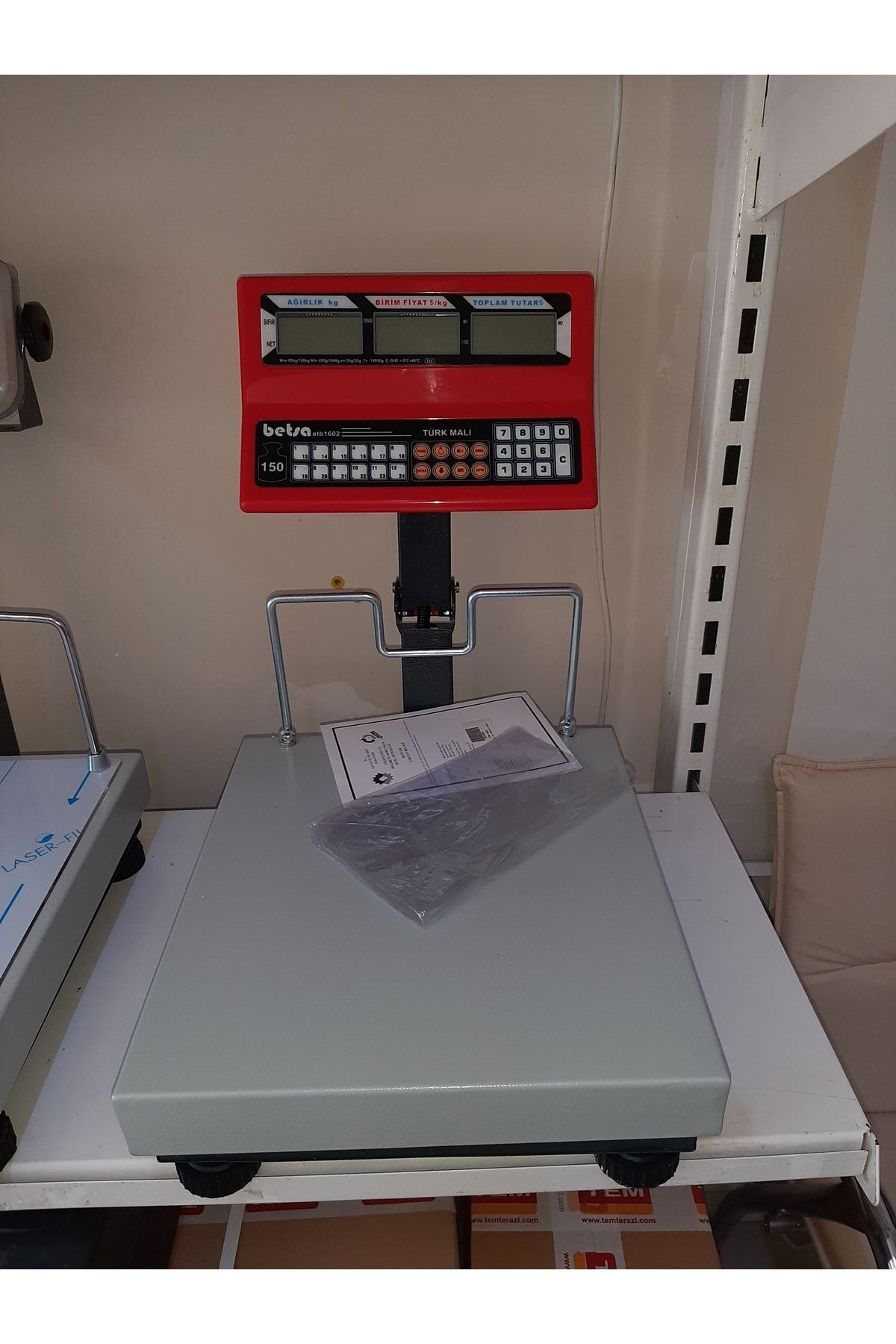 betsa Terazi 150 Kg Kırma Boyunlu Terazi Onaylı Mühürlü Yerli Üretim