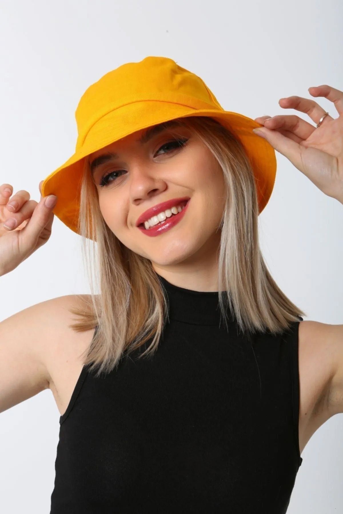 Remsa Mayo Pamuk Bucket Şapka RŞ-110 Sarı