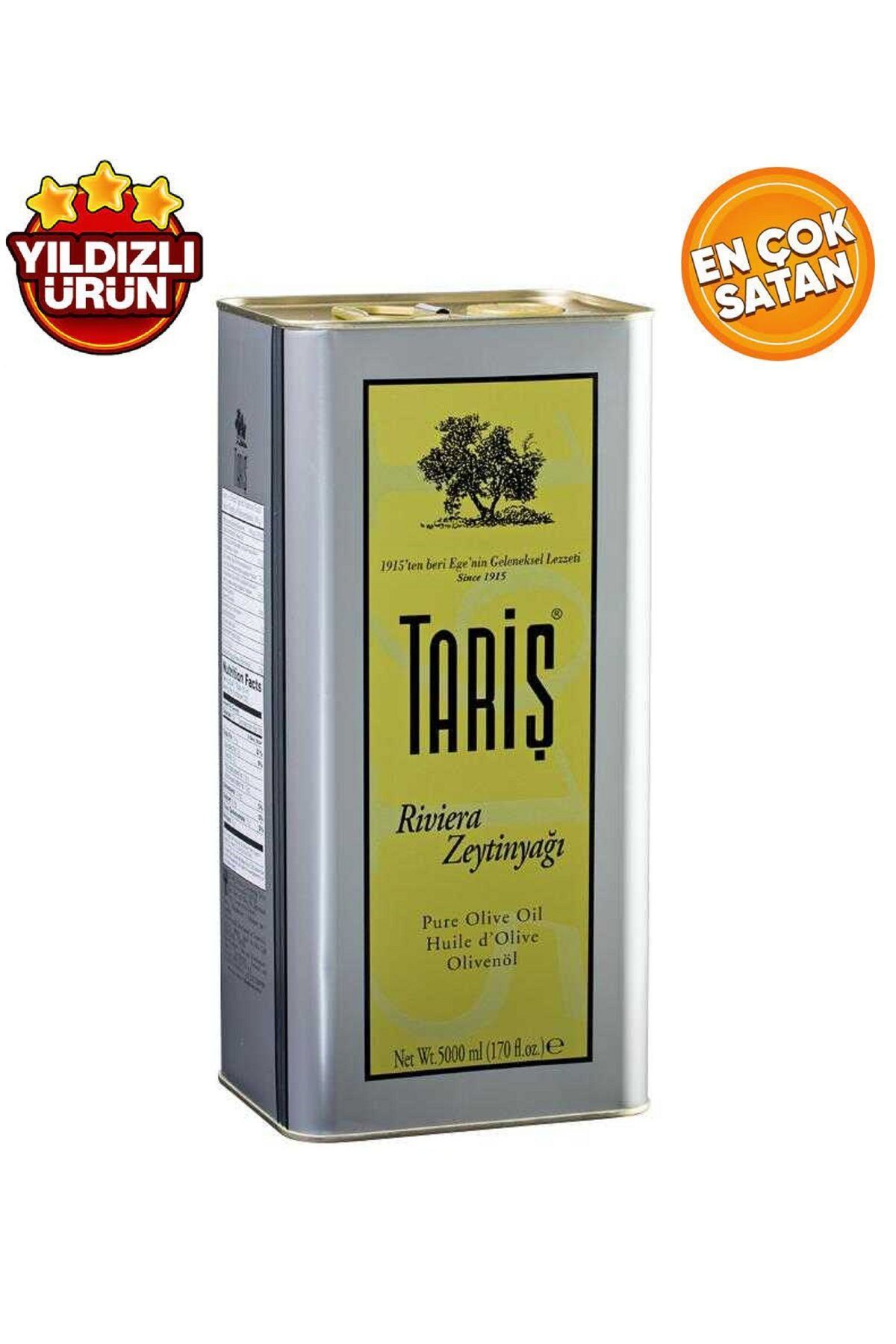 Tariş Kapış Kapış Tariş Riviera Zeytinyağı 5000 ML