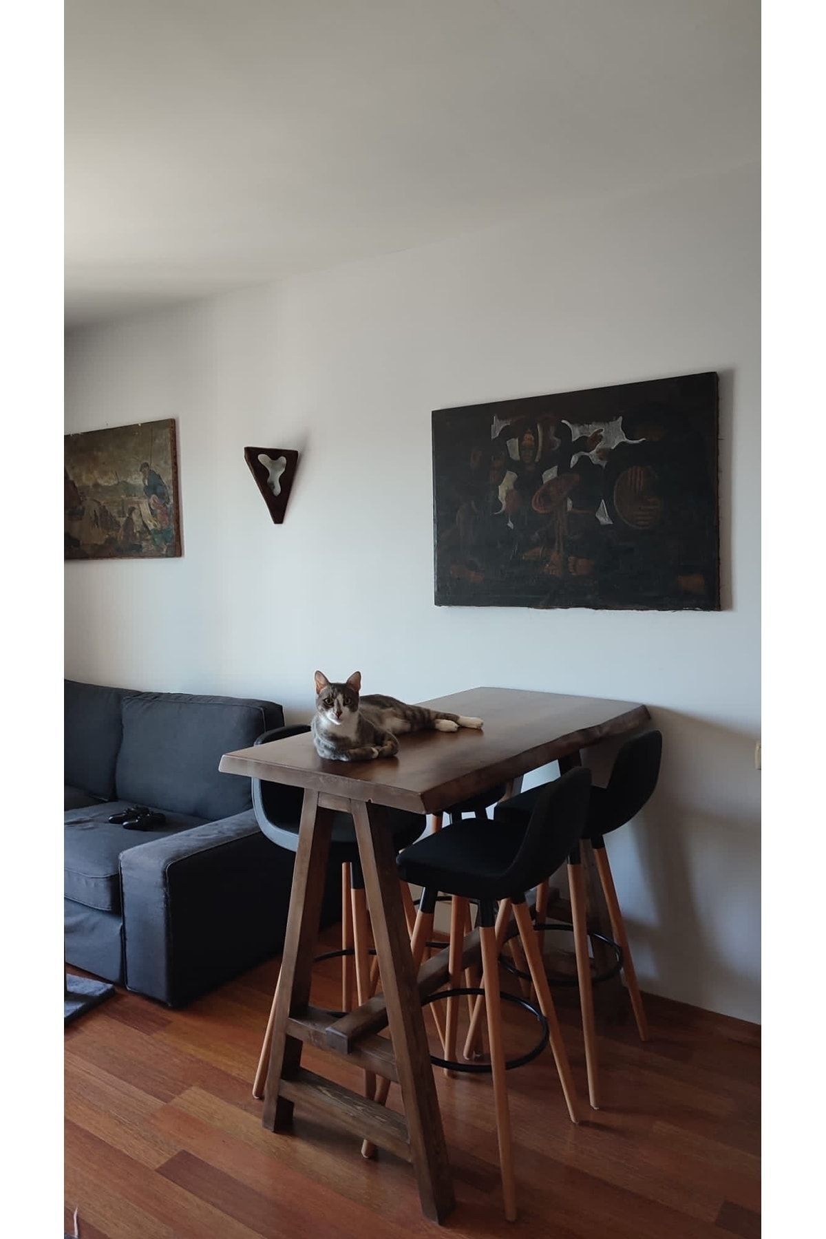 retron atölye woodworks Masif Bar Masa Yüksek Masa