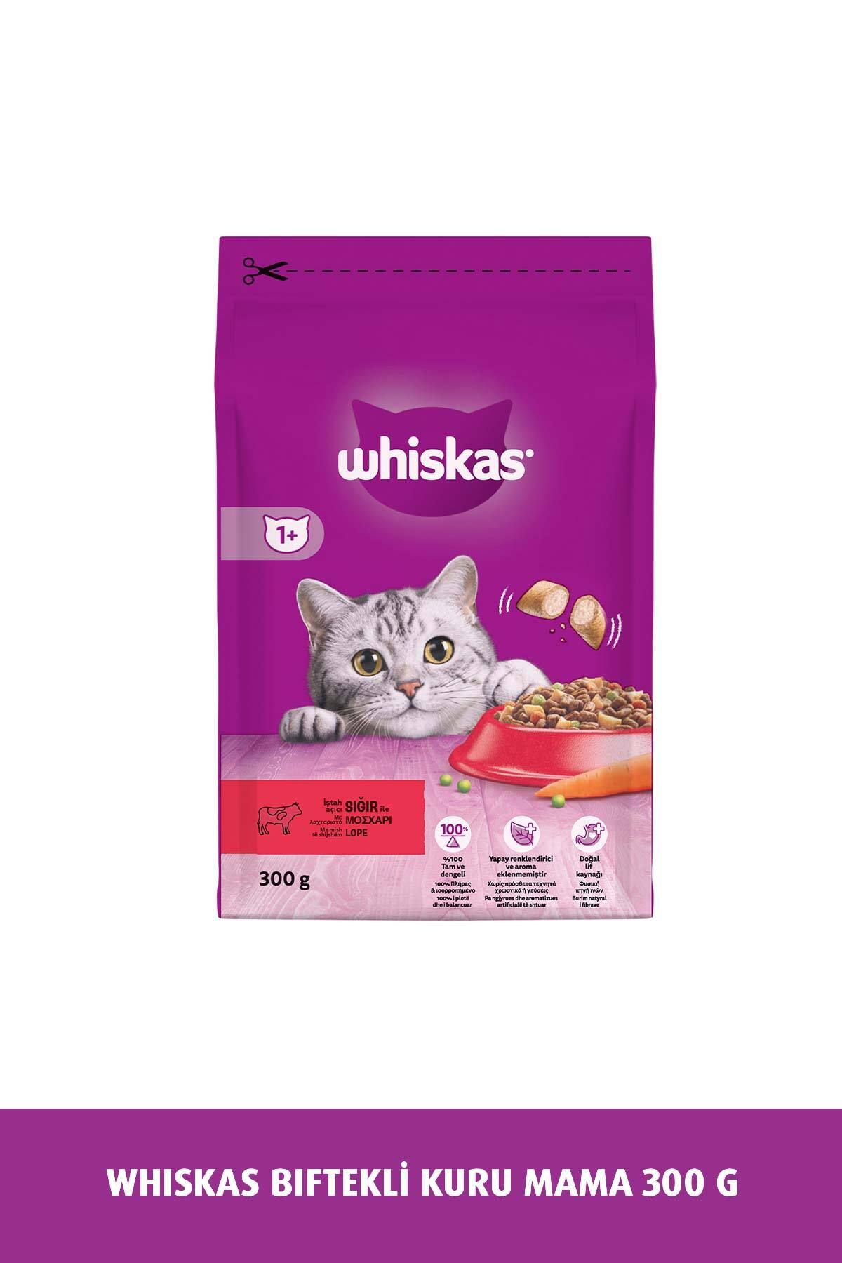 Whiskas Biftekli Havuçlu Kuru Kedi Maması 300 gr