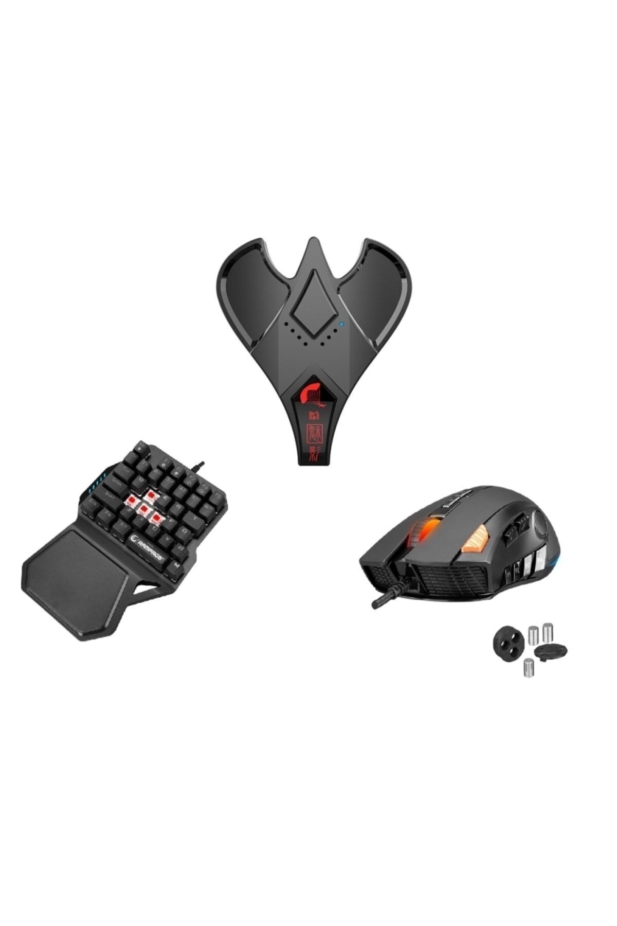 HANDJOY Kugamer M3 Süper Üçlü Set - Pubg Mobile Klavye Mouse Konsol Dönüştürücü Yapay Zeka 2025 Model Türkçe