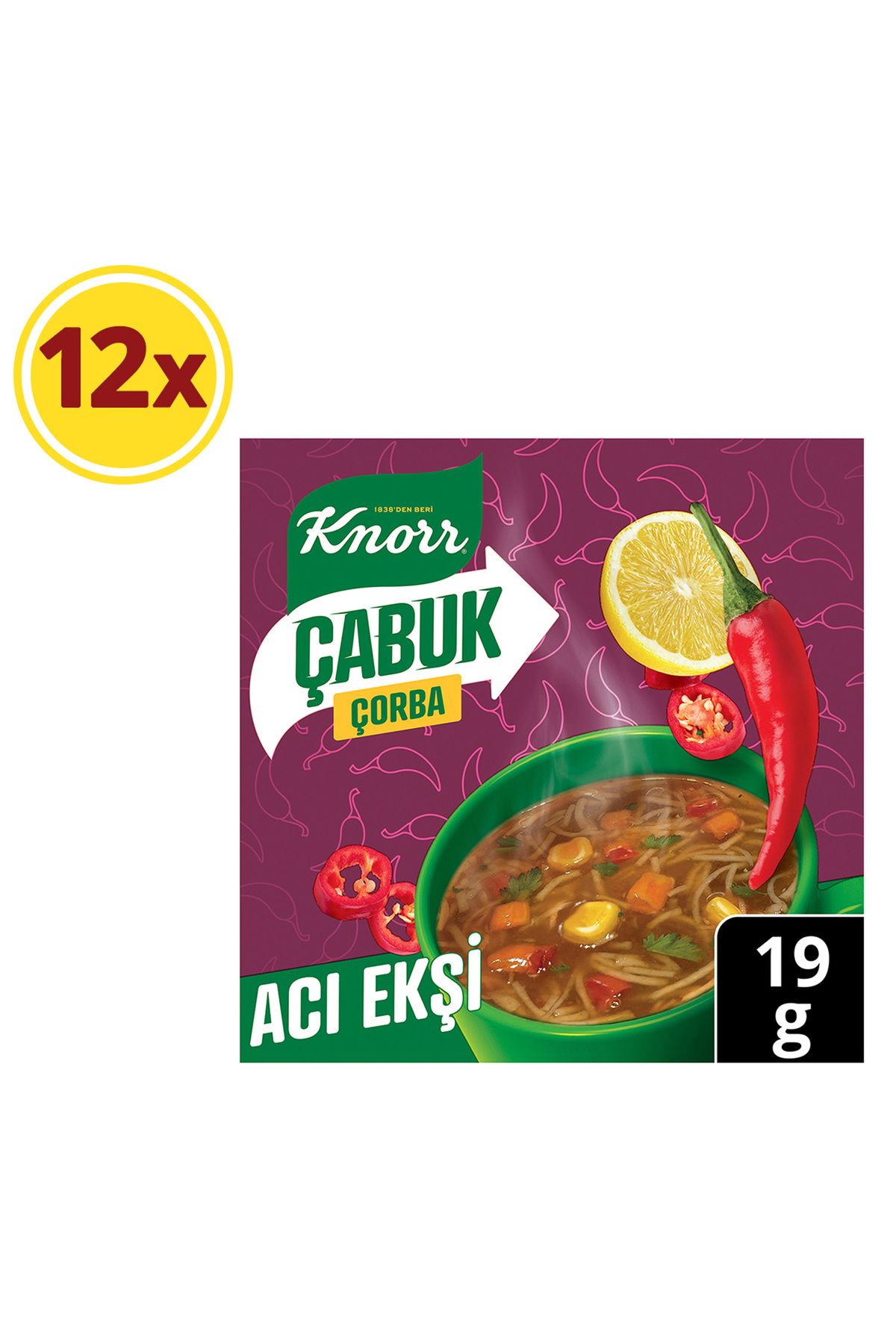 Knorr Çabuk Çorba Acı Ekşi 19gx12