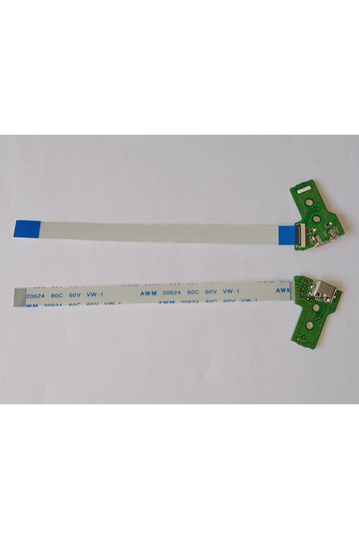 Farklıca Ps4 Orijinal Jds-Jdm 050/055 Kol Uyumlu Şarj Soket Hazır Devre Ve 12 Pin Flex Kablo İle Set (1set)