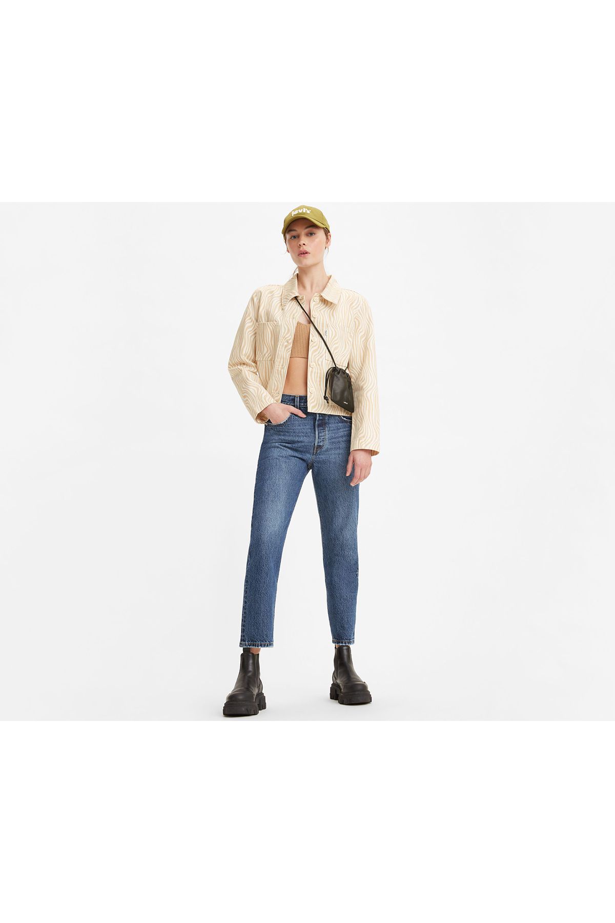 Levi's 501® Levi's® Crop Kadın Jean Pantolon - Troy Horse