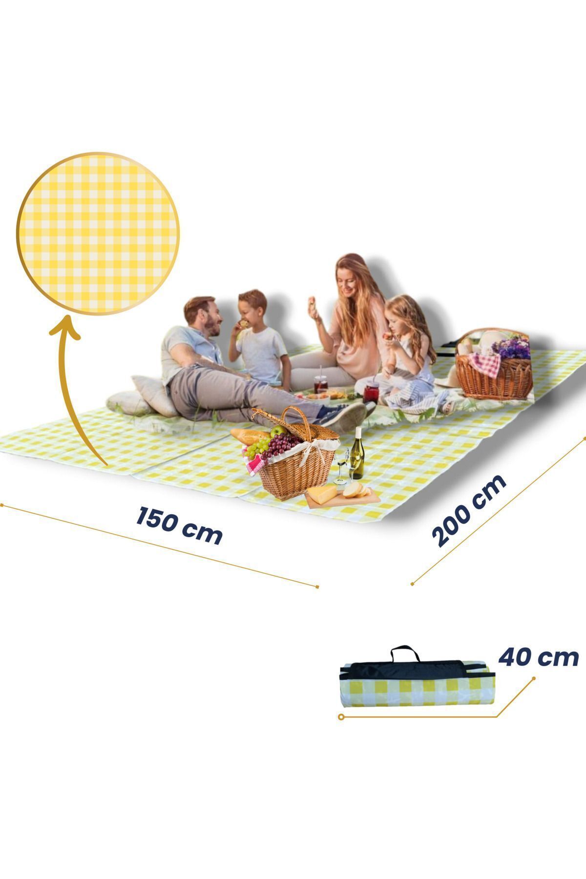OKAVANGO Kamp Matı Çadır Kamp Matı Katlanır Kamp Örtüsü Zemin Kamp Matı Kalın 150x200 Cm