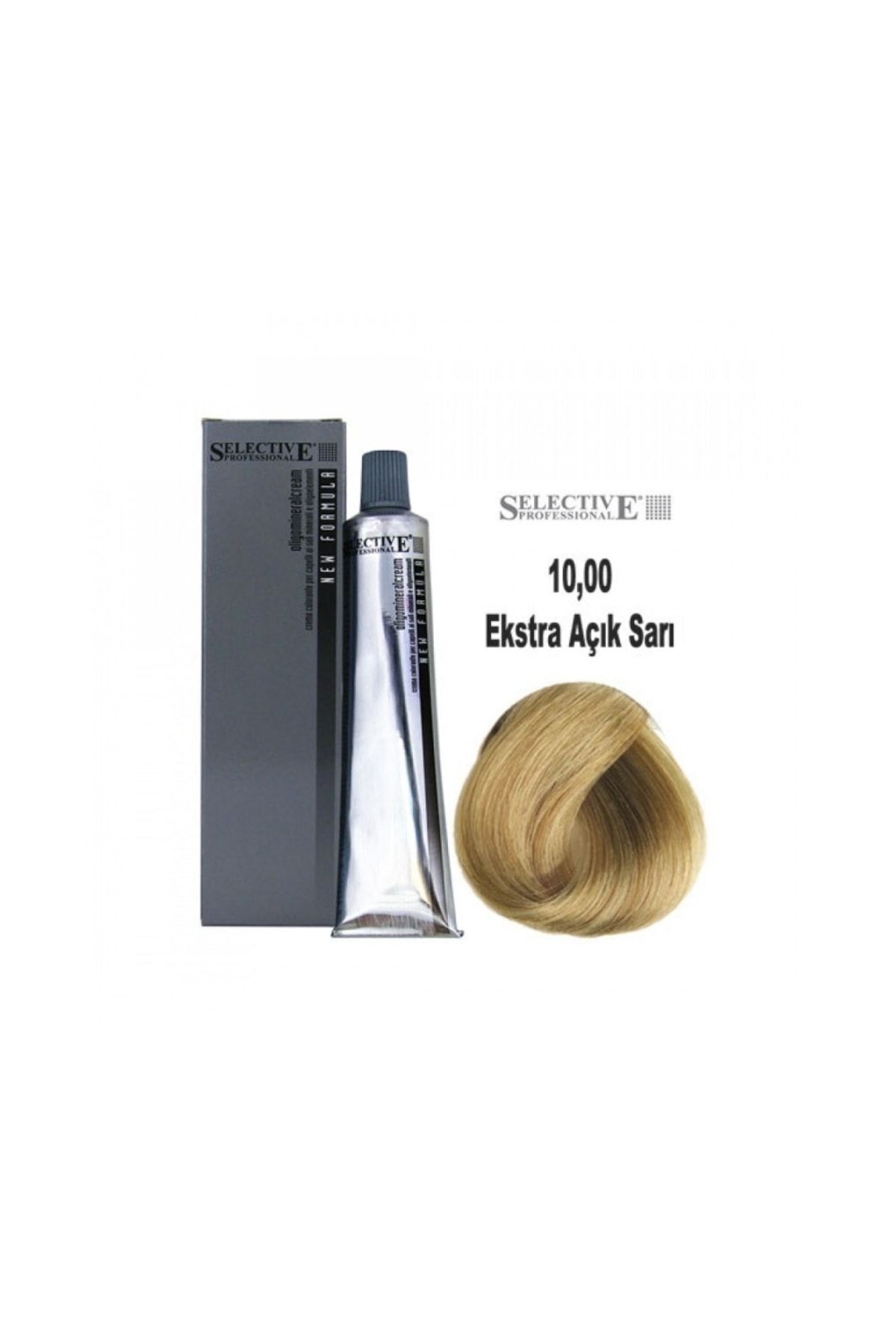 Selective Yıpratmayan Yoğun Canlı Renkler Tüp Saç Boyası 60ml 10.00 Ekstra Açık Sarı