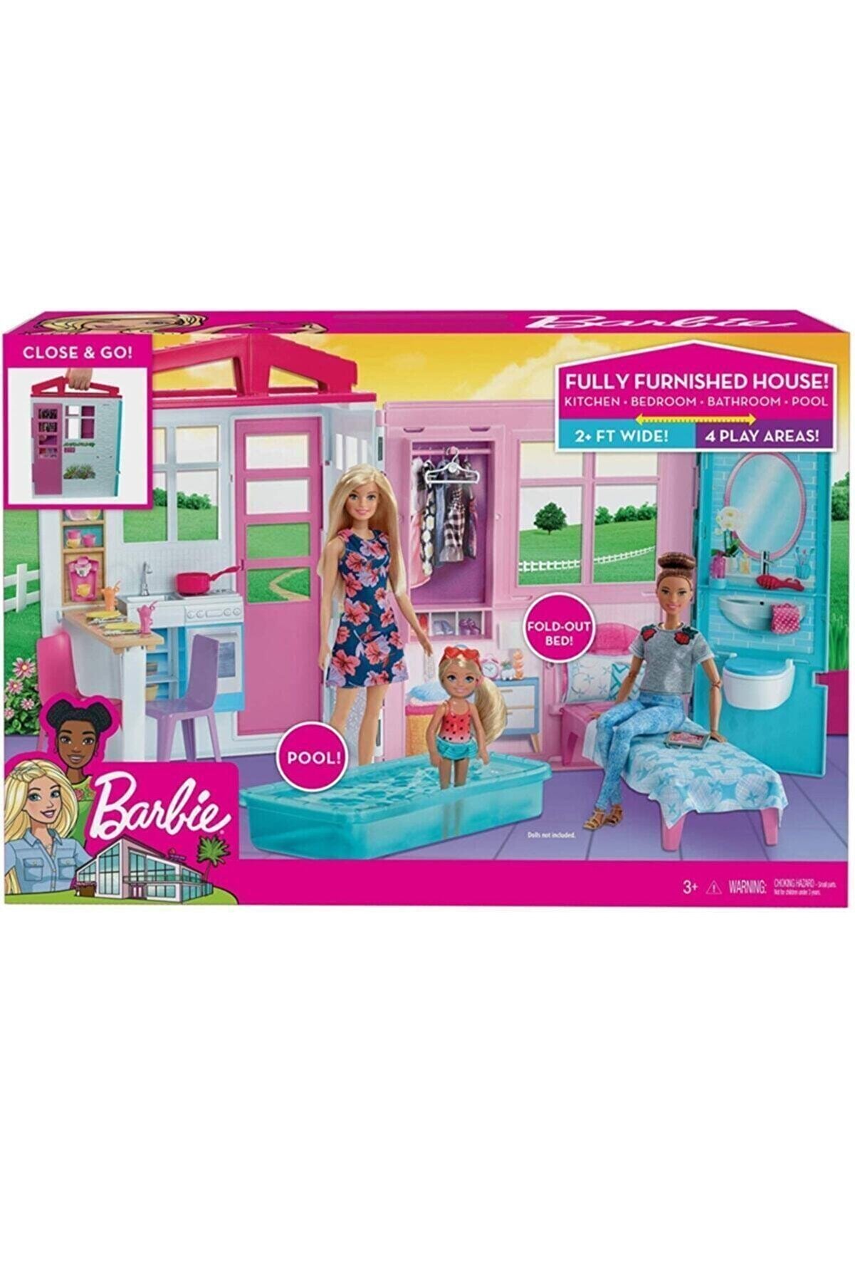 Barbie Taşınabilir Portatif Evi