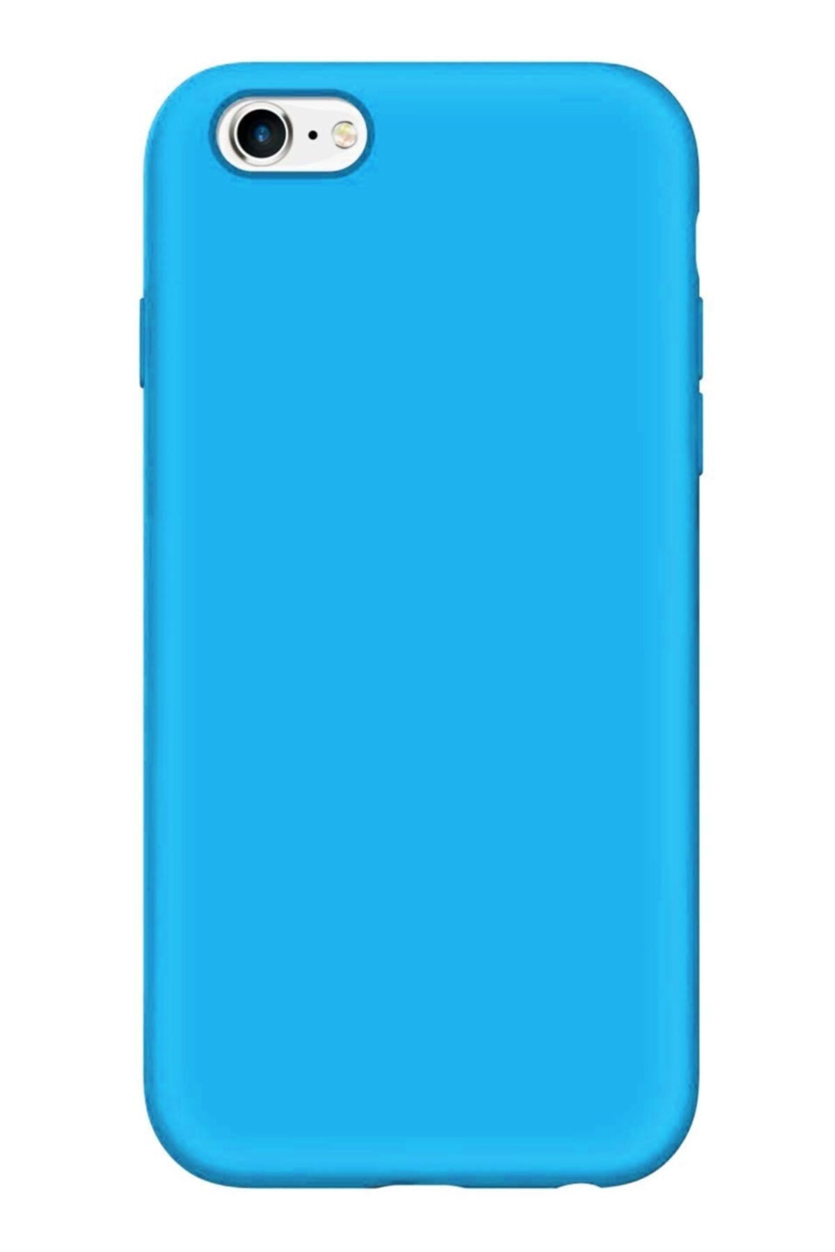 Mobilcadde Iphone 6 Plus / 6s Plus Rainbow Mavi Silikon Kılıf