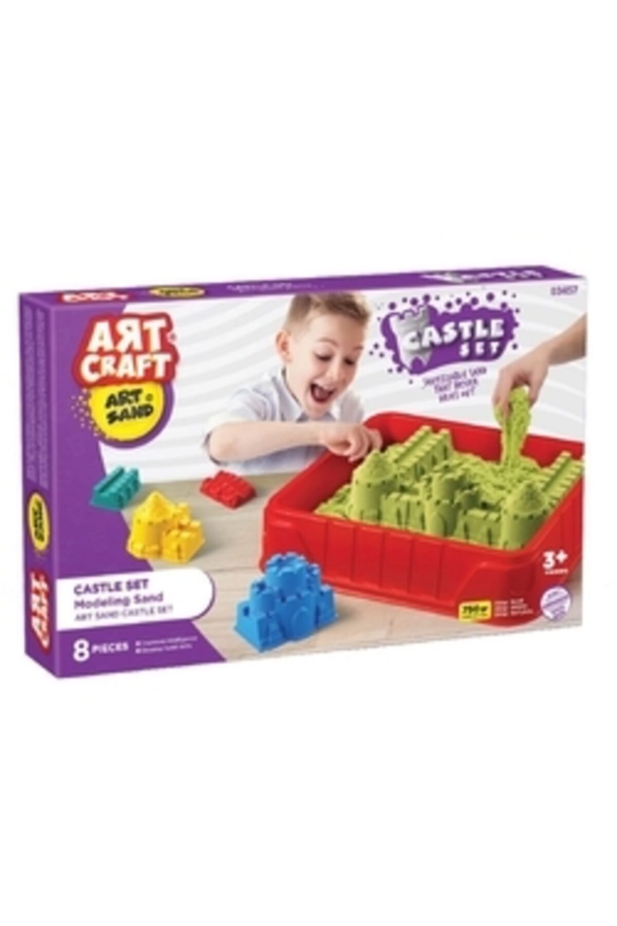 Art Craft Kale Seti Kinetik Kurumayan Oyun Kumu 8 Parça 750 Gr