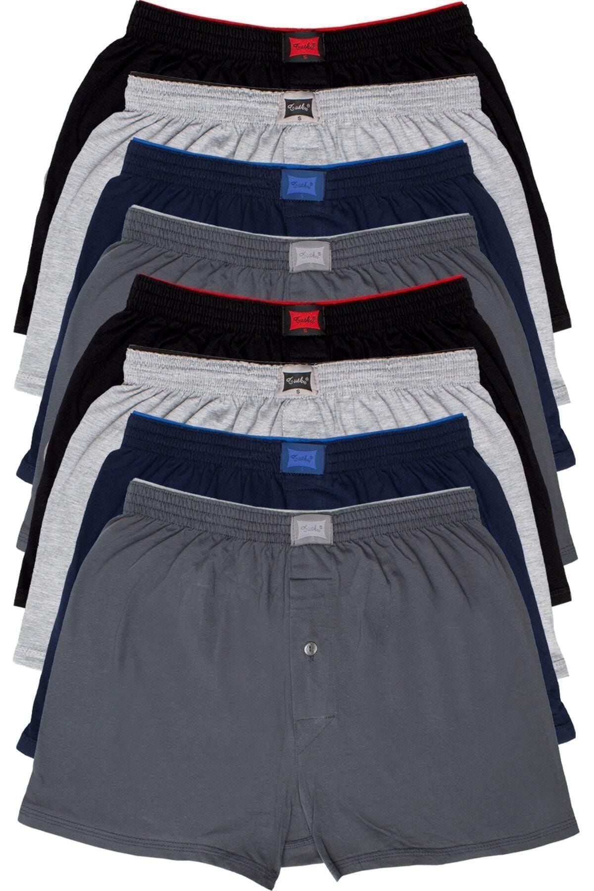 Tutku Erkek Penye Düz Boxer 8'li