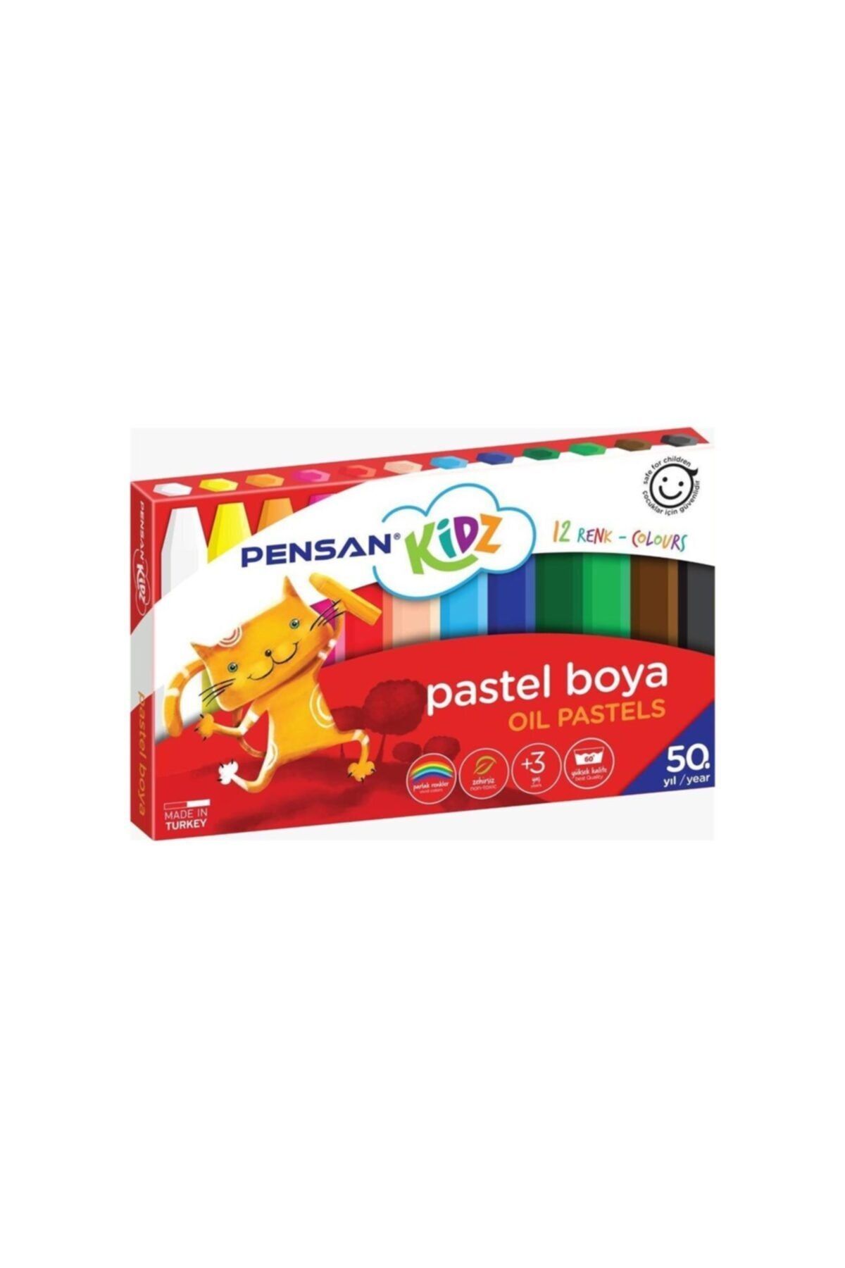 Pensan Kidz Yağlı Pastel Boya 12 Renk