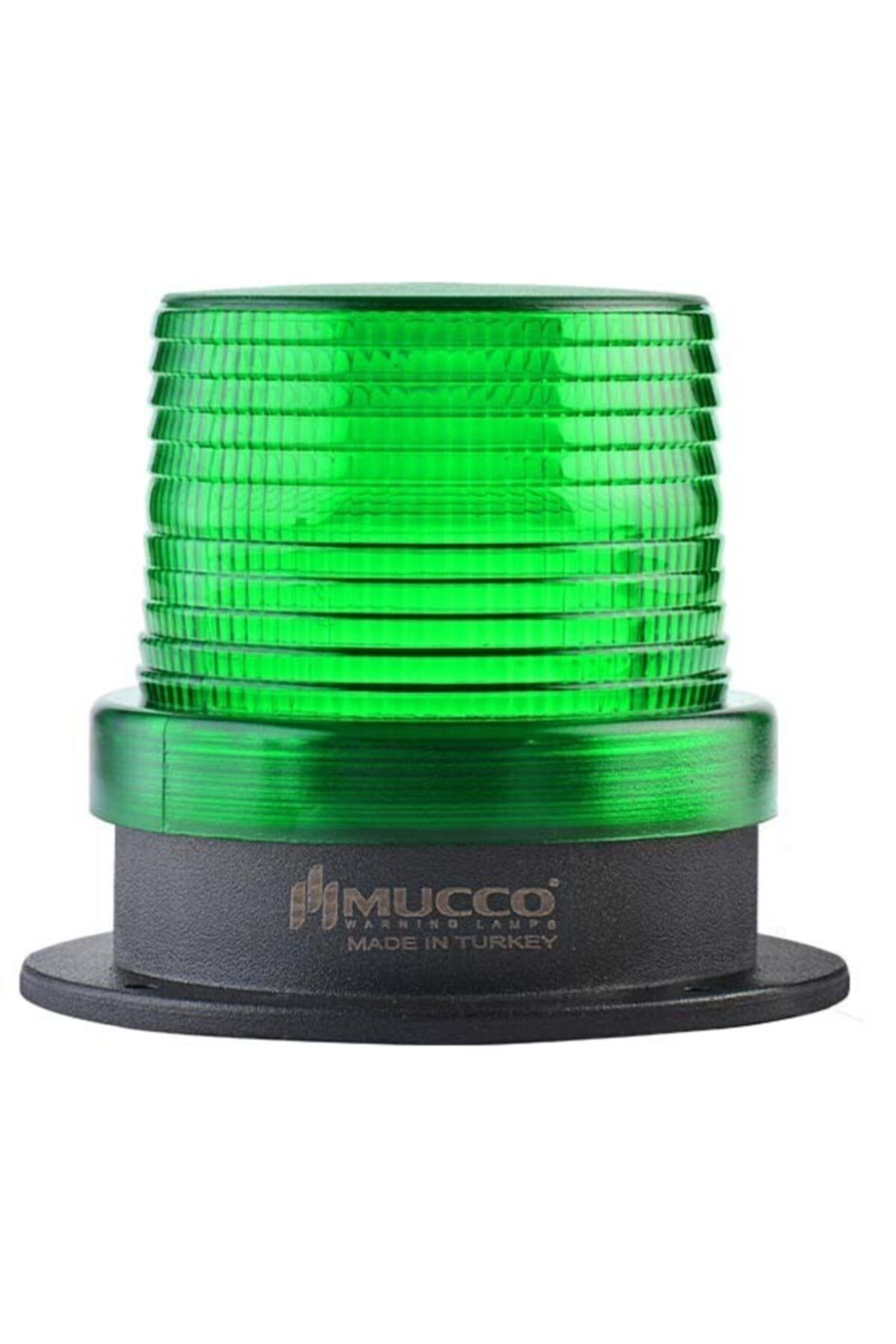 MUCCO 90 Çap 5 Işık Modu 10 Melodili Power Ledli Buzzerlı 85-250v Ac/dc Yeşil Tepe Lambası