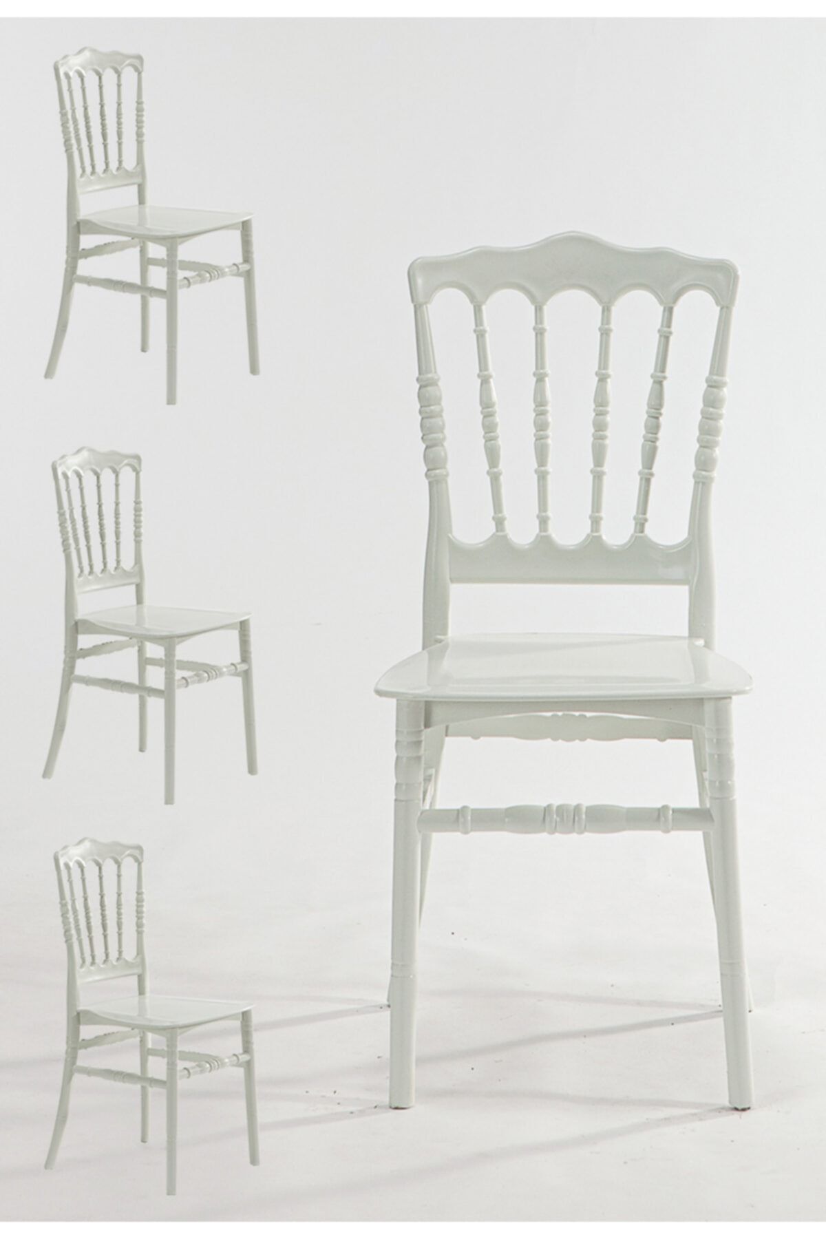 MOBETTO Home Mutfak Sandalyesi 4 Adet - Beyaz