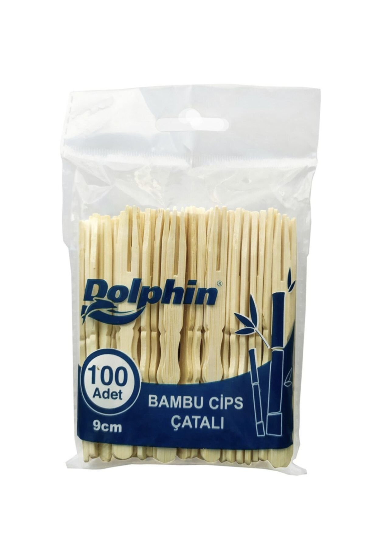 Dolphin Bambu Cips Çatalı 9cm 100lü X 10 Paket