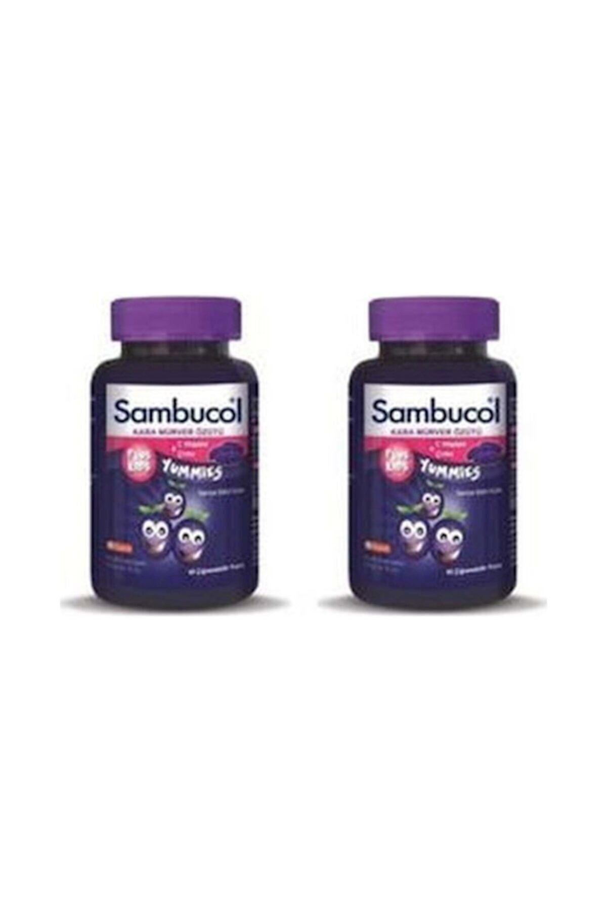 Sambucol Plus Kids Yummies 60 Çiğneme Tableti 2 Li Paket