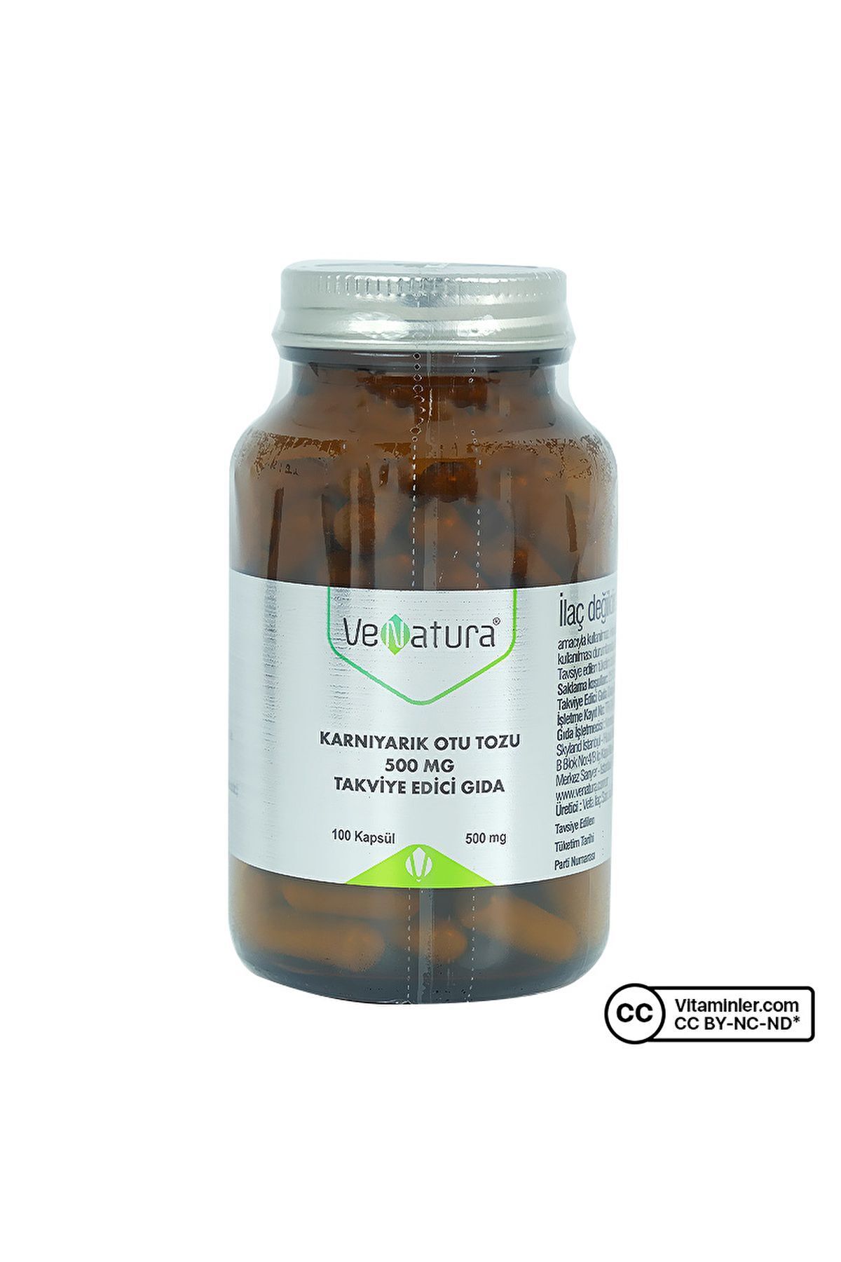 Venatura Karnıyarık Otu Tozu 500 Mg 100 Kapsül