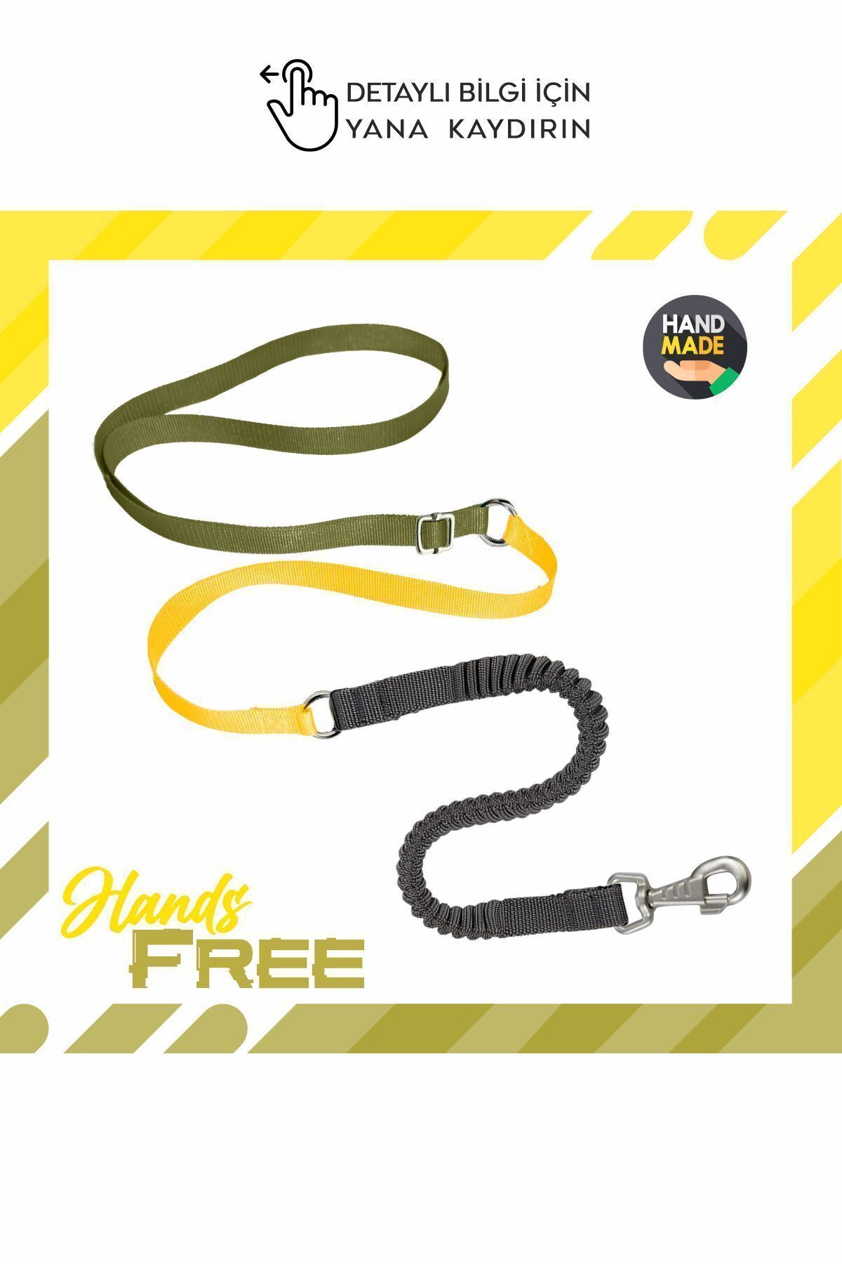 ZOBS Eller Serbest Gezdirme Kayışı Hands Free Leash Gezdirme Tasması