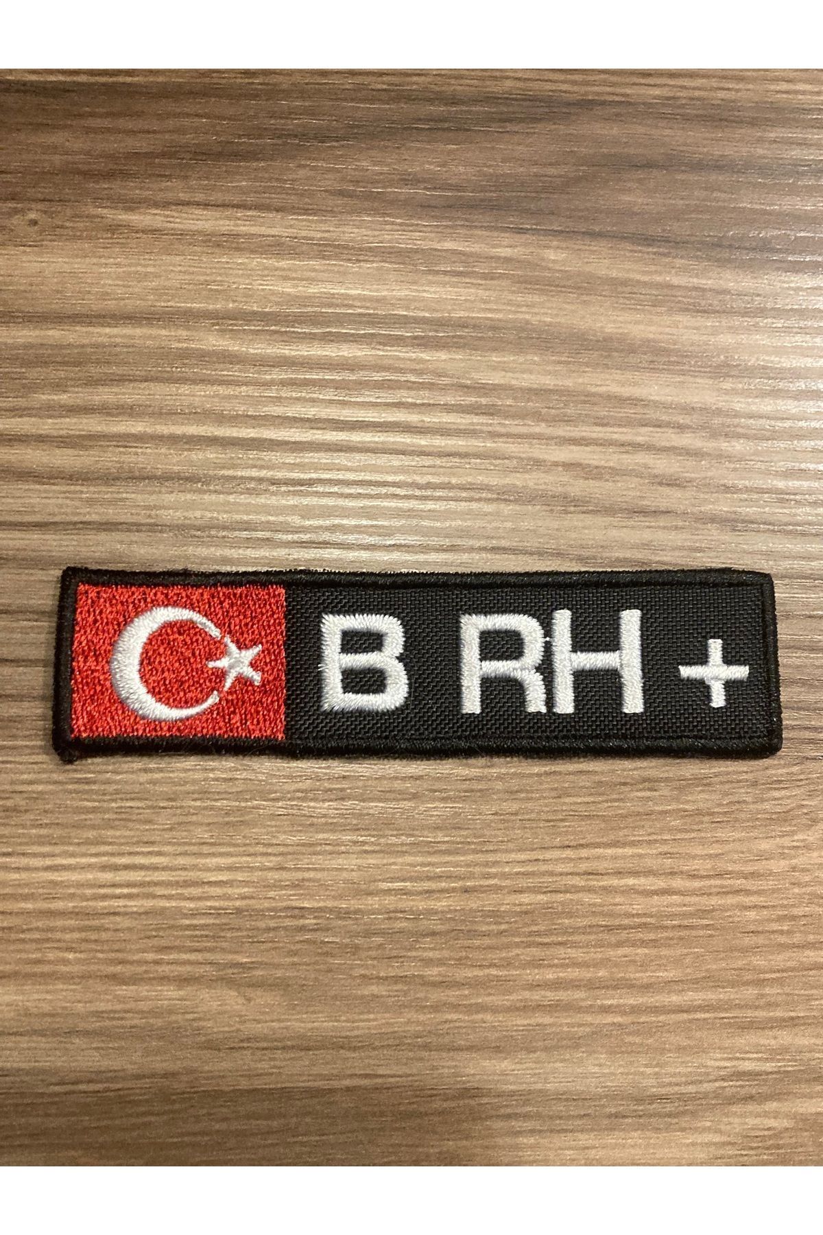 StüdyoÜmitTişört B Rh+ (pozitif) Kan Grubu Patch Peç Arma Ve Kot Yamaları Patches (cırt Hediyeli)