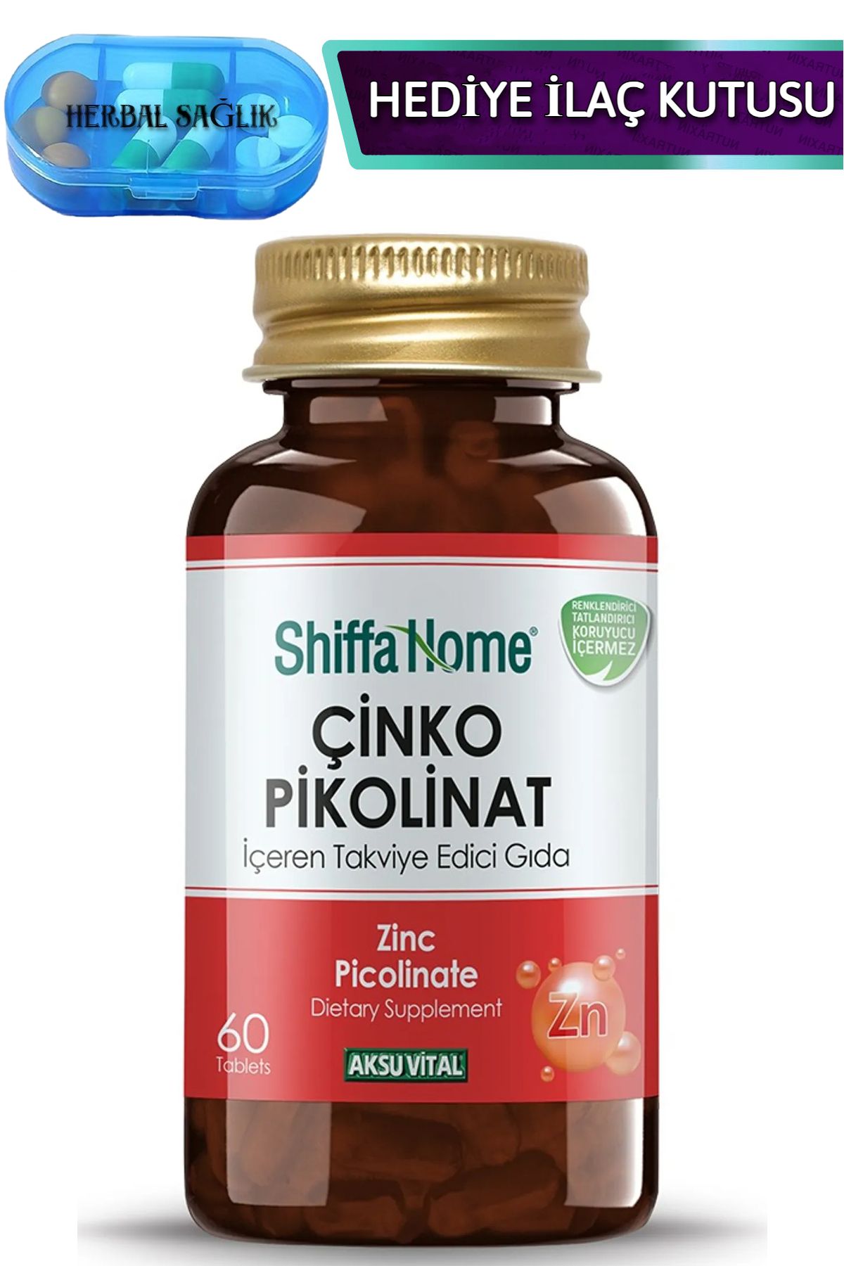 Shiffa Home Çinko-Pikolinat Tablet 60 Adet Tablet