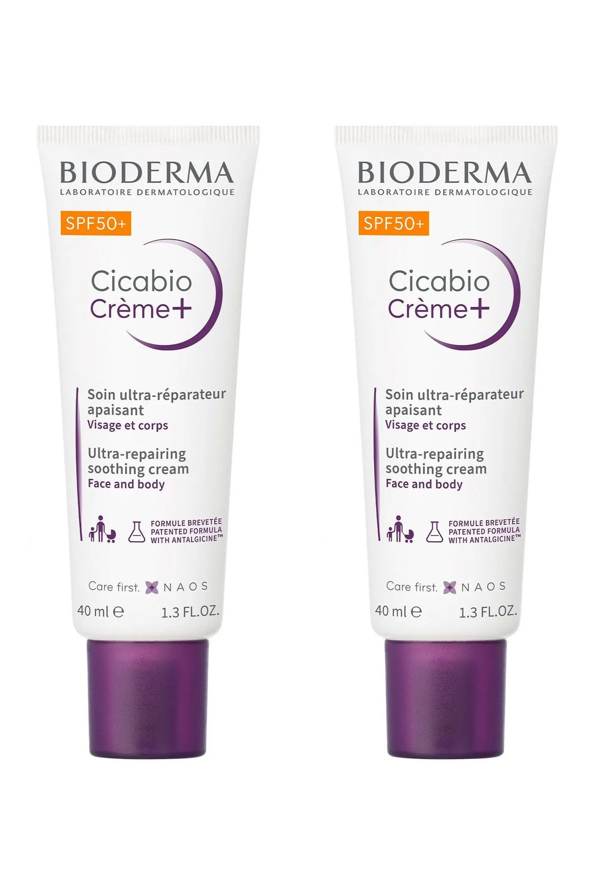 Bioderma Cicabio+ Spf50+ Cream 40ml X2