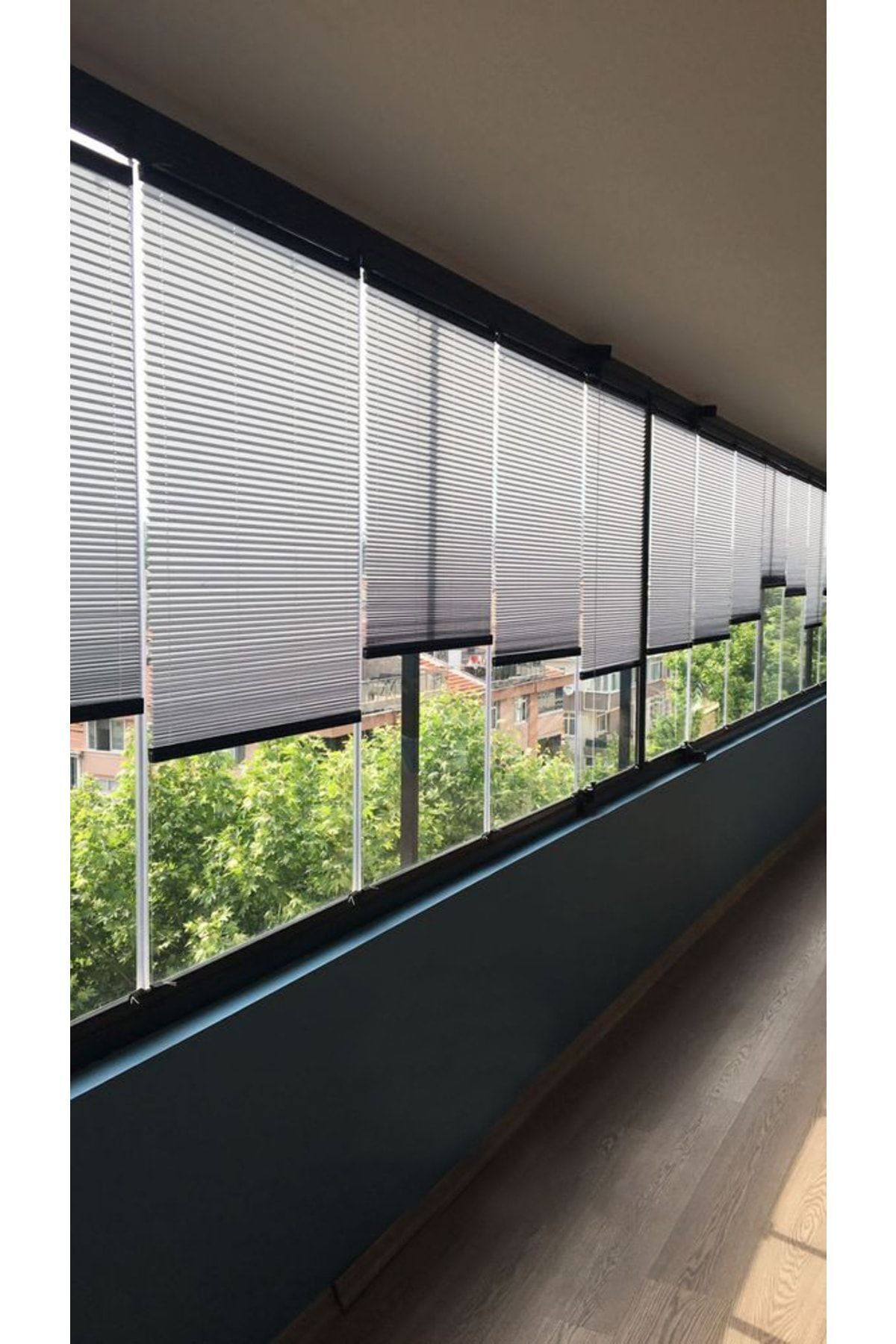bizdenperde Plicell Orijinal Ürünüdür Niteflite Blackout Serisi Katlanır Cam Balkon - Ofis Plise Perdesi