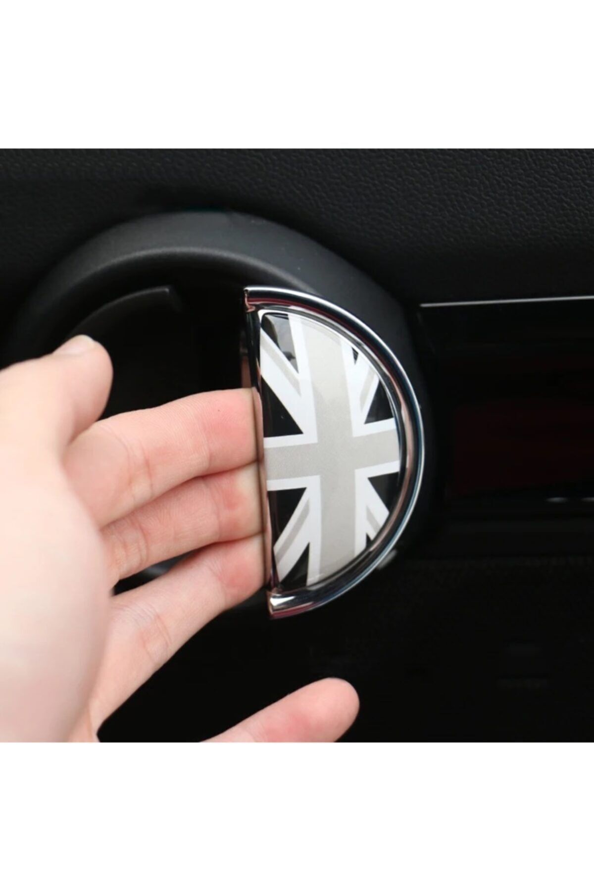 RoseTR Mini Cooper Kapı Iç Kolu 3d Kaplama Gray Jk 2’li Set R55 R56 R57 R58 R59 R60 R61