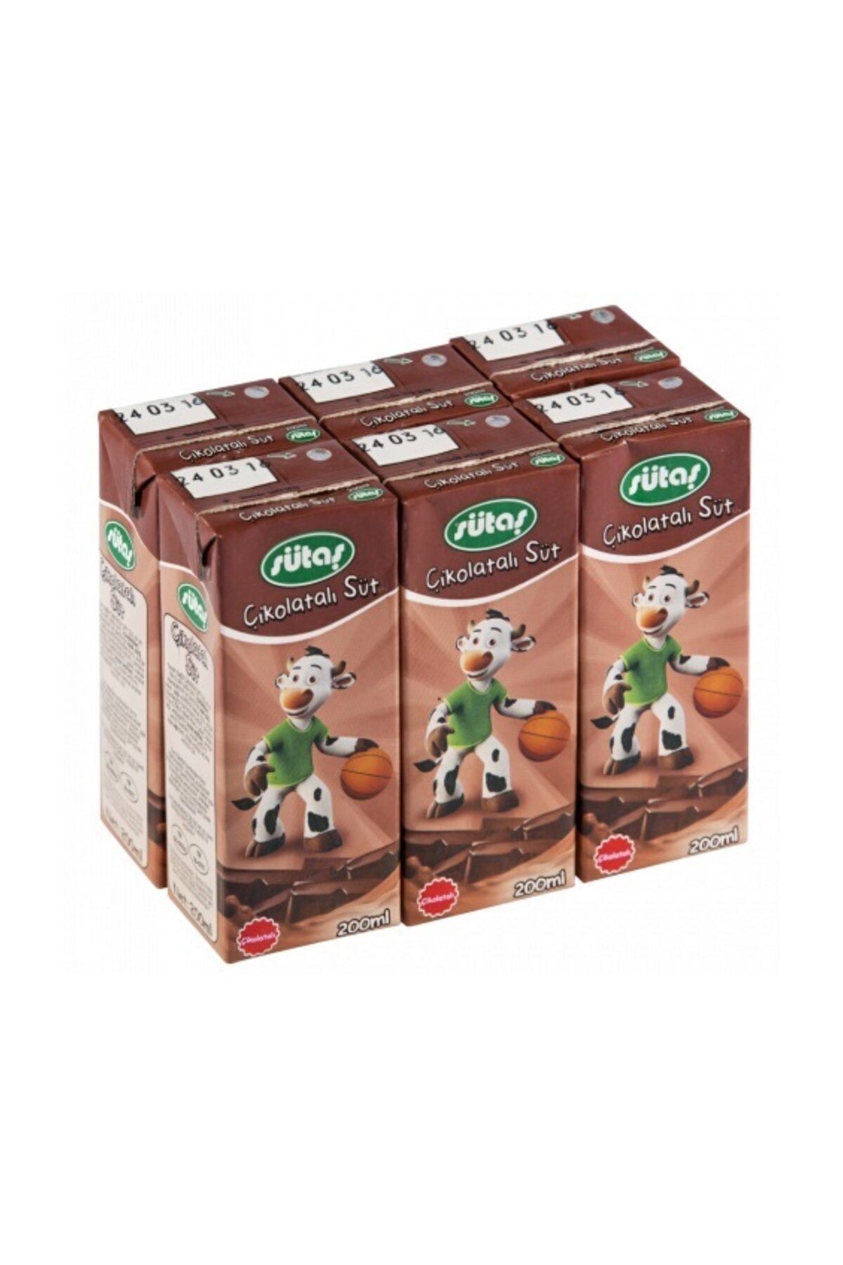 Sütaş Kakaolu Süt 180 Ml 6'lı